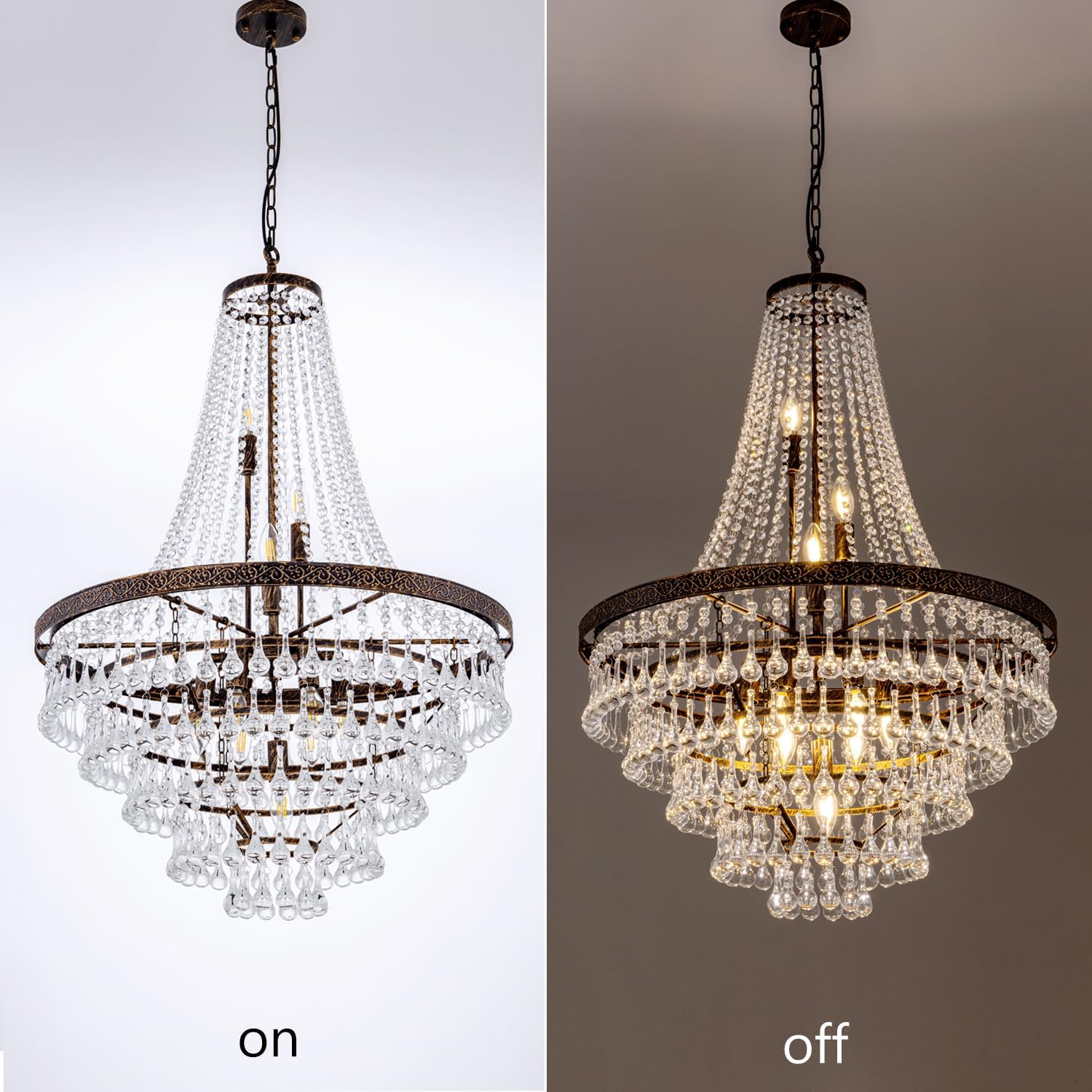 Luxury Multi-Tier Crystal Chandelier - 28