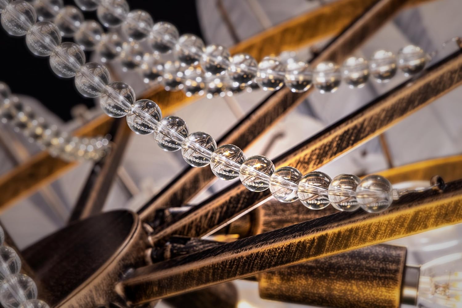 Oversized Feather-Inspired Crystal Chandelier – 32.5