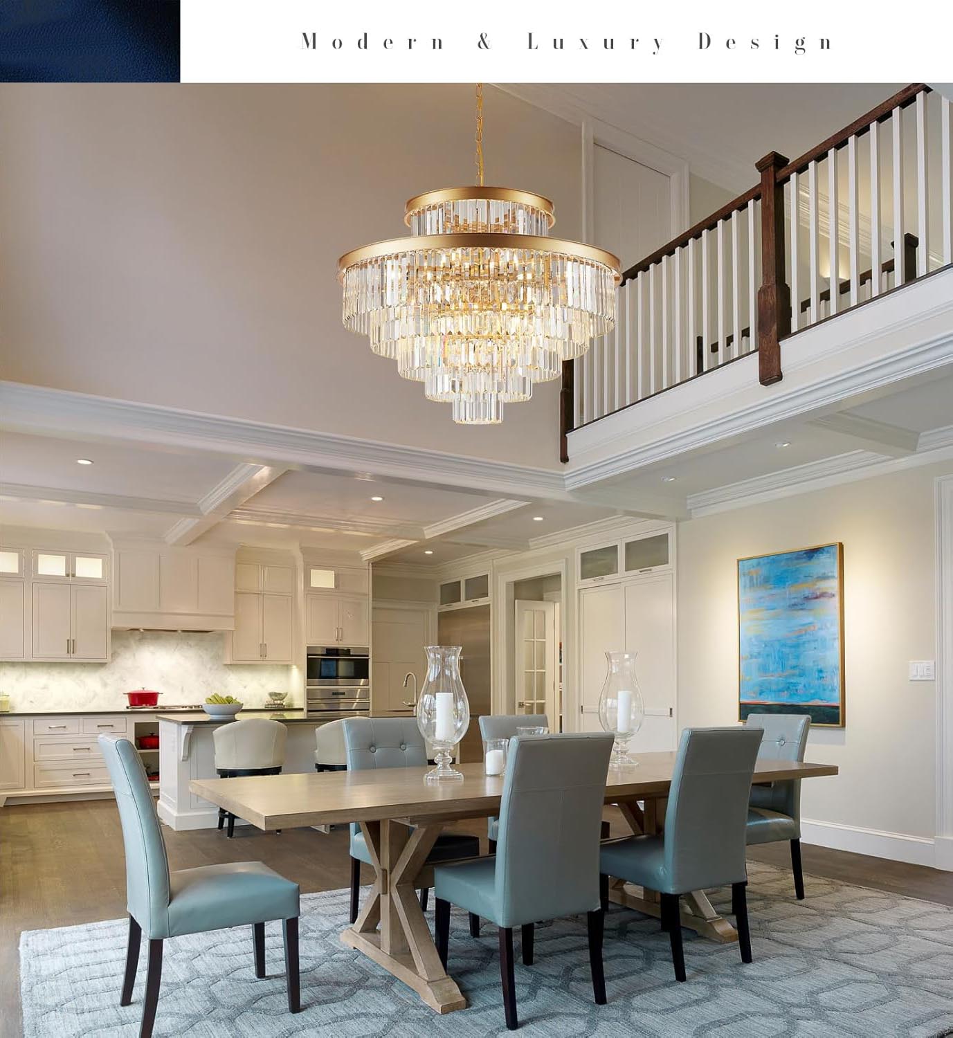Why Modern Luxury Large Round Chandelier Is Essential for Villa Grand Lobbies