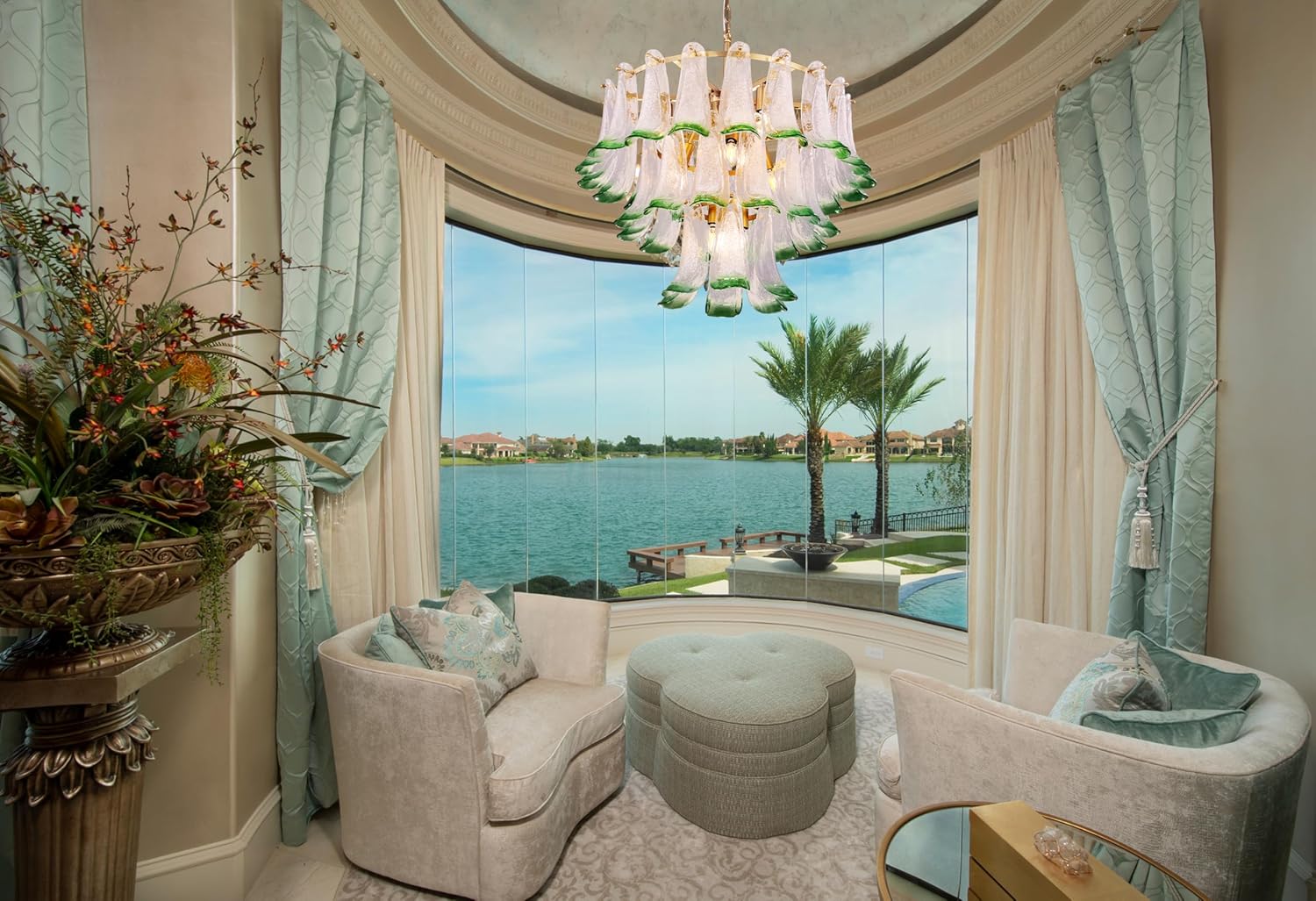 Modern Art Glass Chandelier - 30