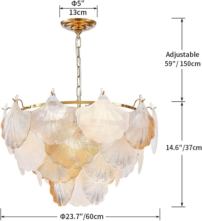 Luxury Modern Ginkgo Leaf Chandelier – 24
