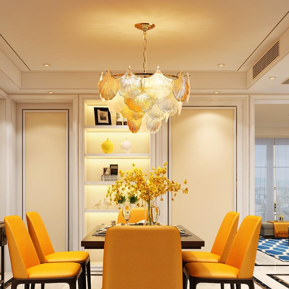 Luxury Modern Ginkgo Leaf Chandelier – 24