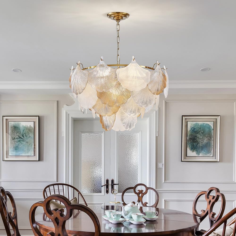 Luxury Modern Ginkgo Leaf Chandelier – 24