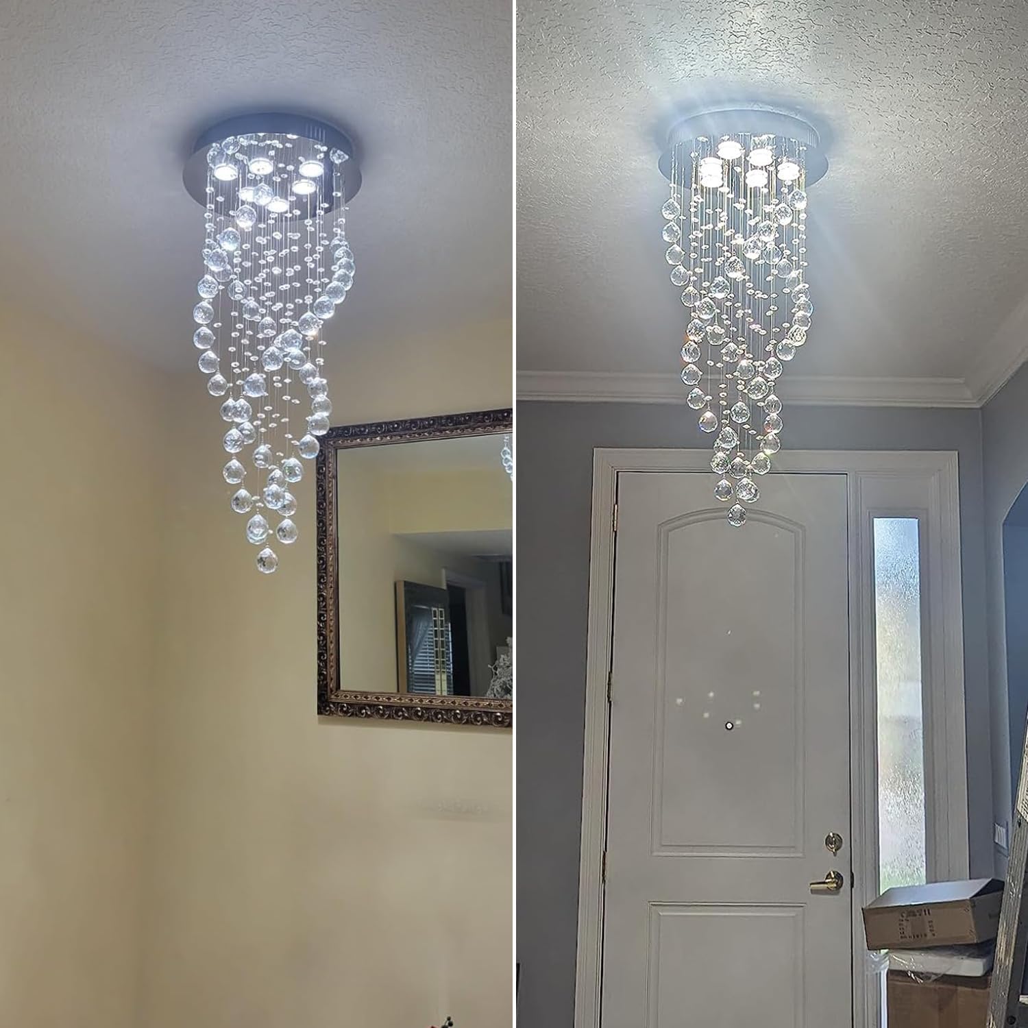 Modern Spiral K9 Crystal Chandelier Ceiling Light – 15