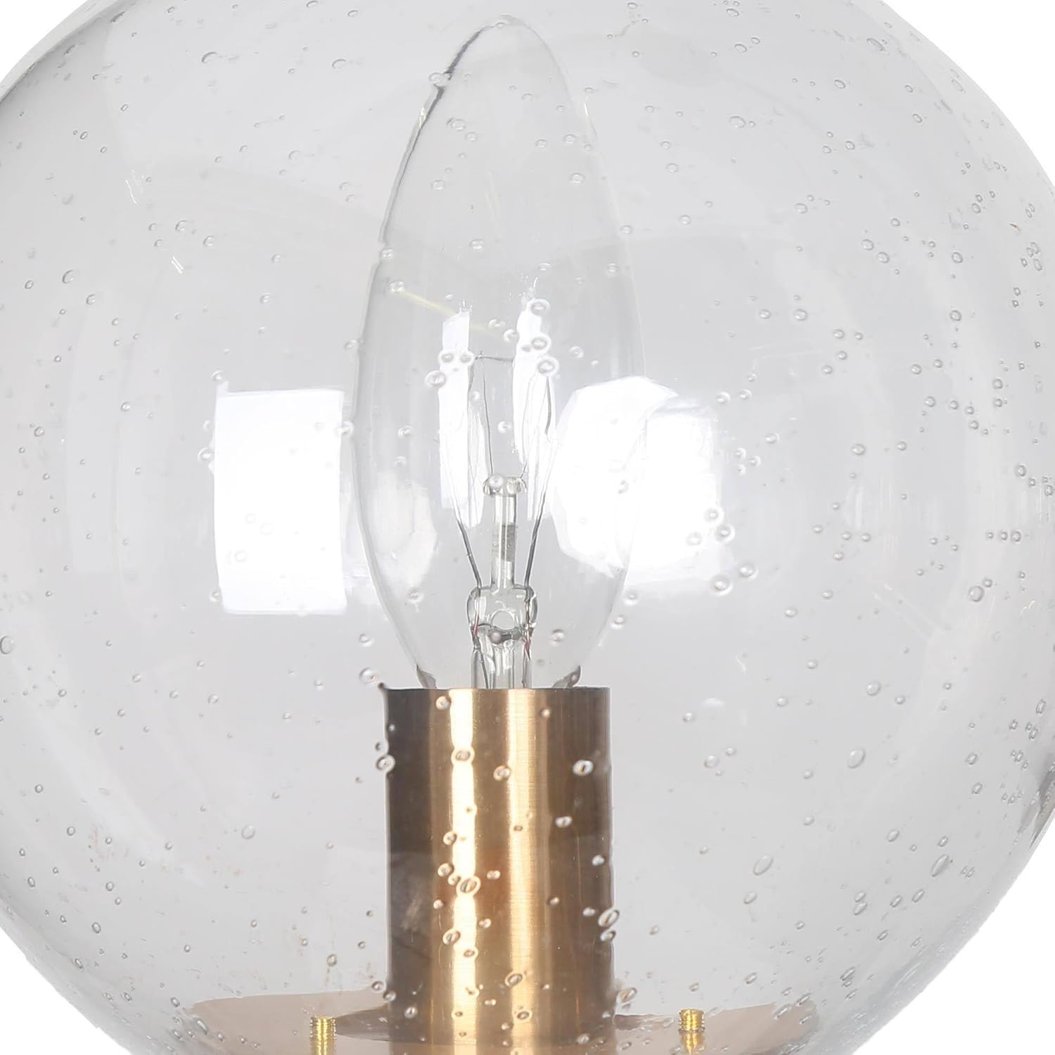 Modern Black and Gold 5-Light Sputnik Chandelier – Adjustable Clear Glass Globe Ceiling Pendant Light