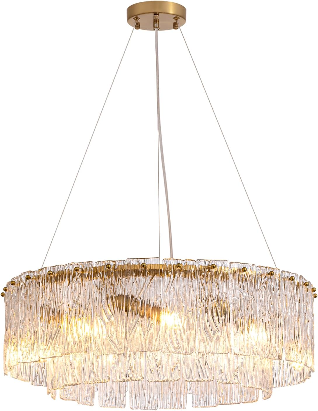 Large Gold Crystal Chandelier – 24