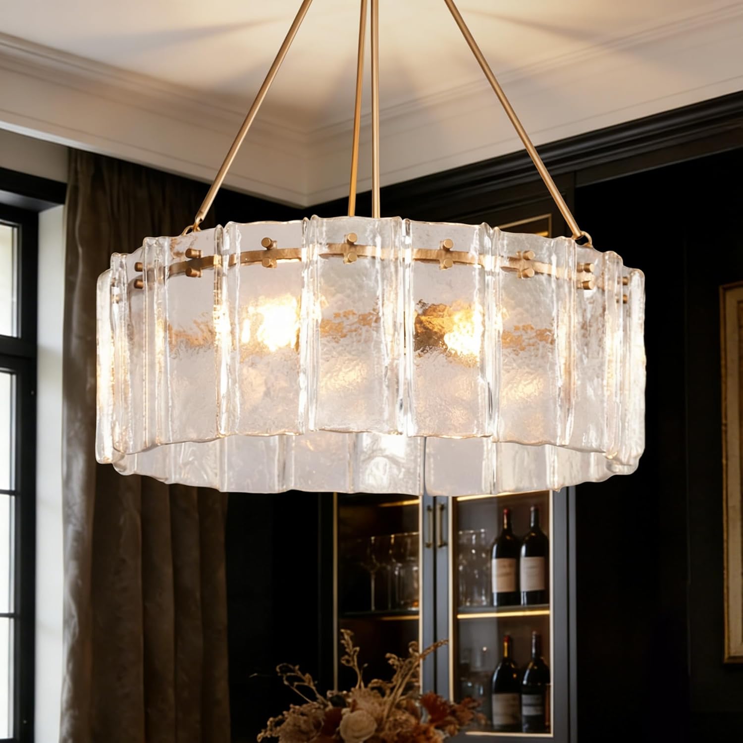 Modern Luxury Textured Glass Chandelier 24