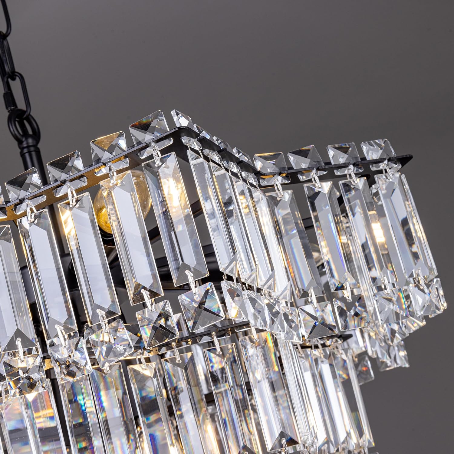 Luxury Octagon Tiered Crystal Chandelier – 23