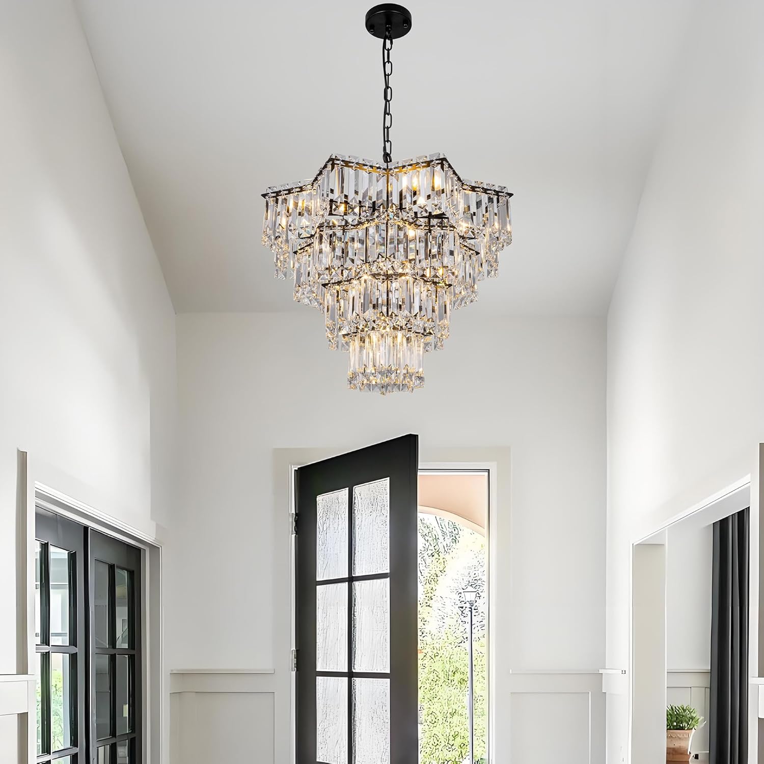 Luxury Octagon Tiered Crystal Chandelier – 23