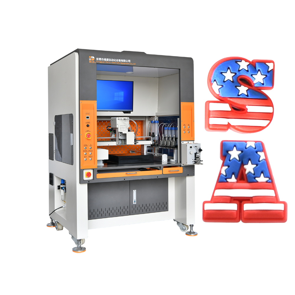 soft pvc rubber patch filling machine with compact design