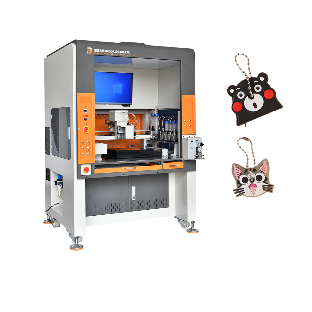 soft pvc rubber patch filling machine with PLC touchscreen