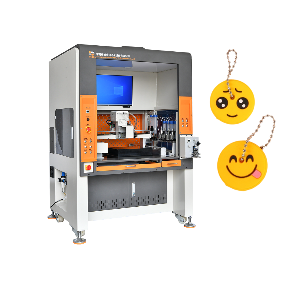 soft pvc rubber patch filling machine with color blending option