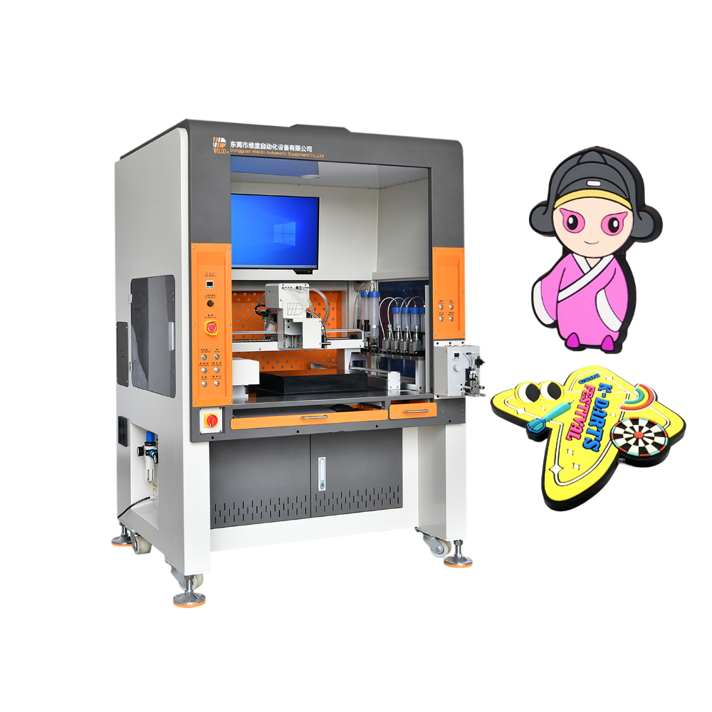 soft pvc rubber patch filling machine with compact design