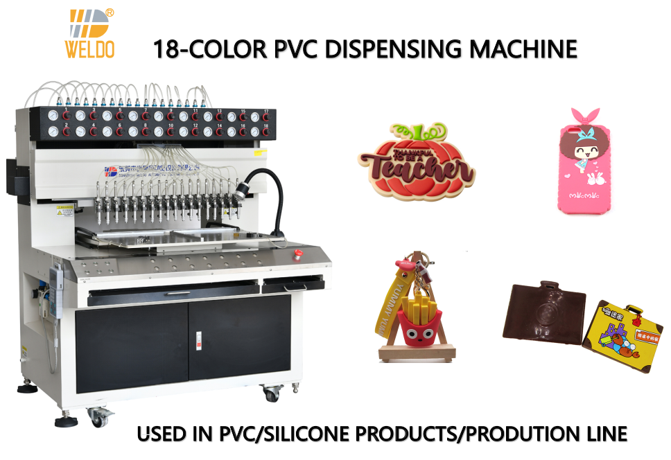 Disney official soft pvc rubber patch filling machine