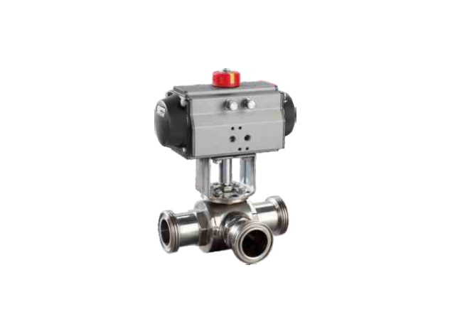 Pneumatic Tee Ball Valve