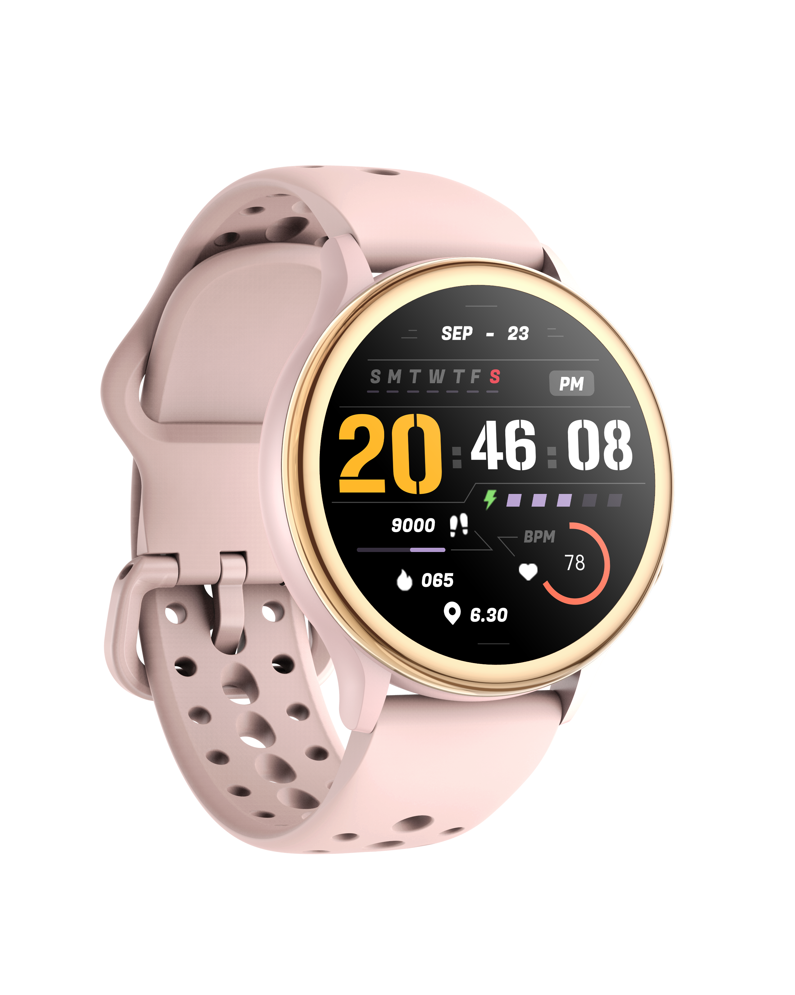 Smart Sports Watch for Women with Call Function, 1.27'' Round Display, Health Monitoring, IP68 Waterproof
