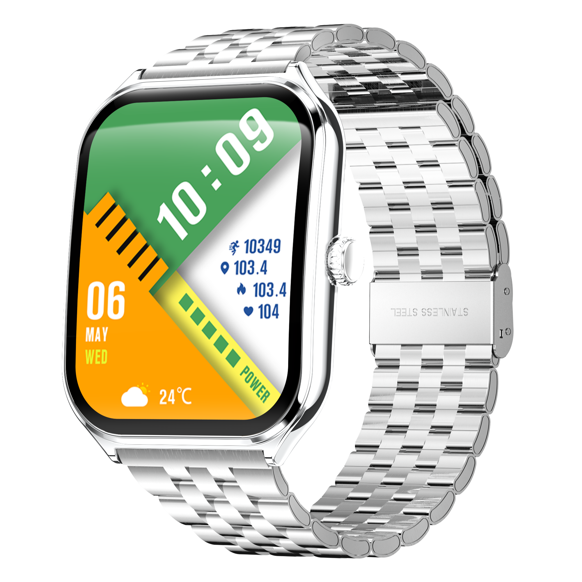 Business & Leisure Curved AMOLED Smart Watch – 1.95” Ultra-thin, Bluetooth Call, 100+ Sport Modes, IP68 Waterproof