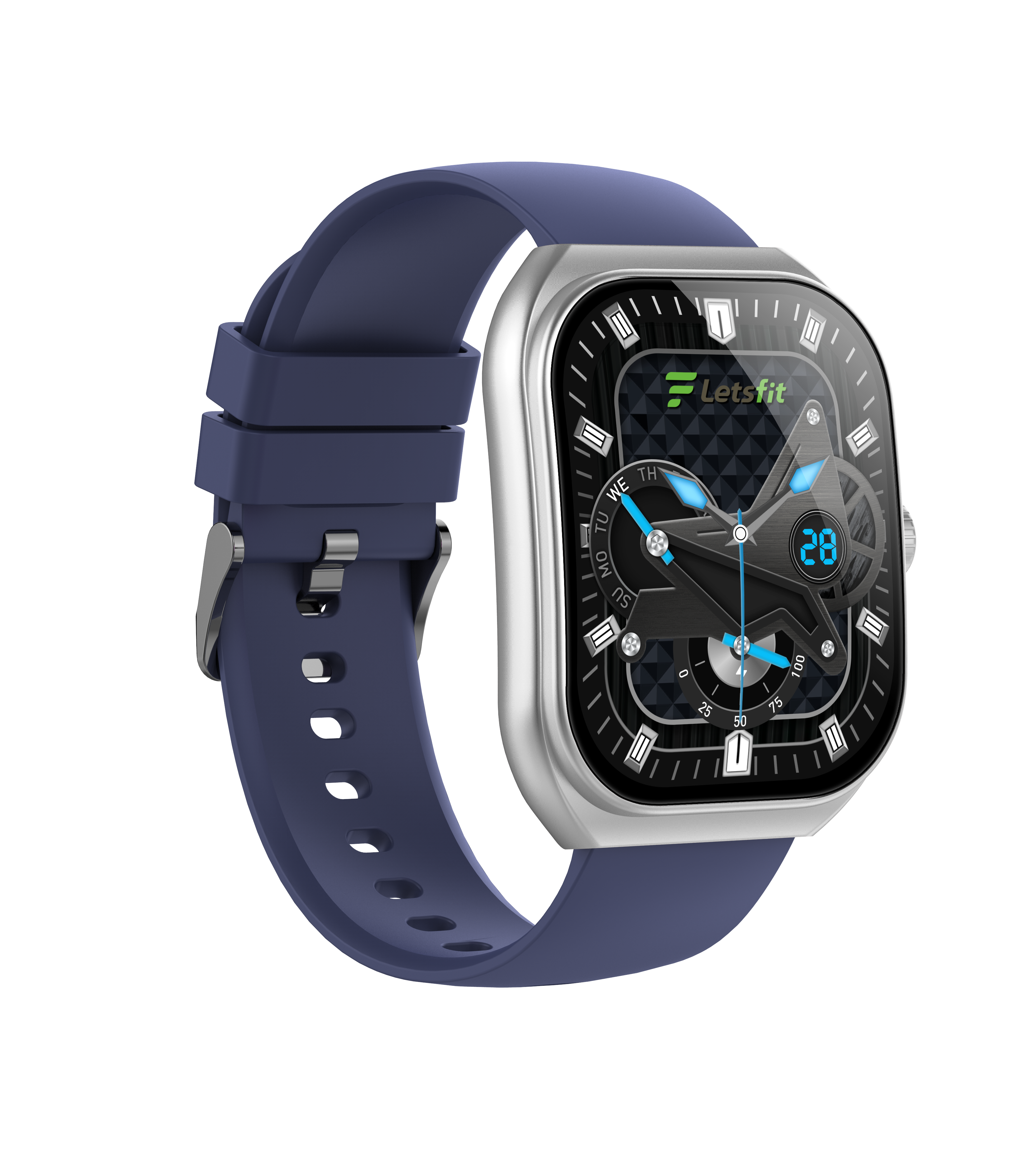 2.01'' Bluetooth Smart Watch for Men with Rotating Button & IP68 Waterproof