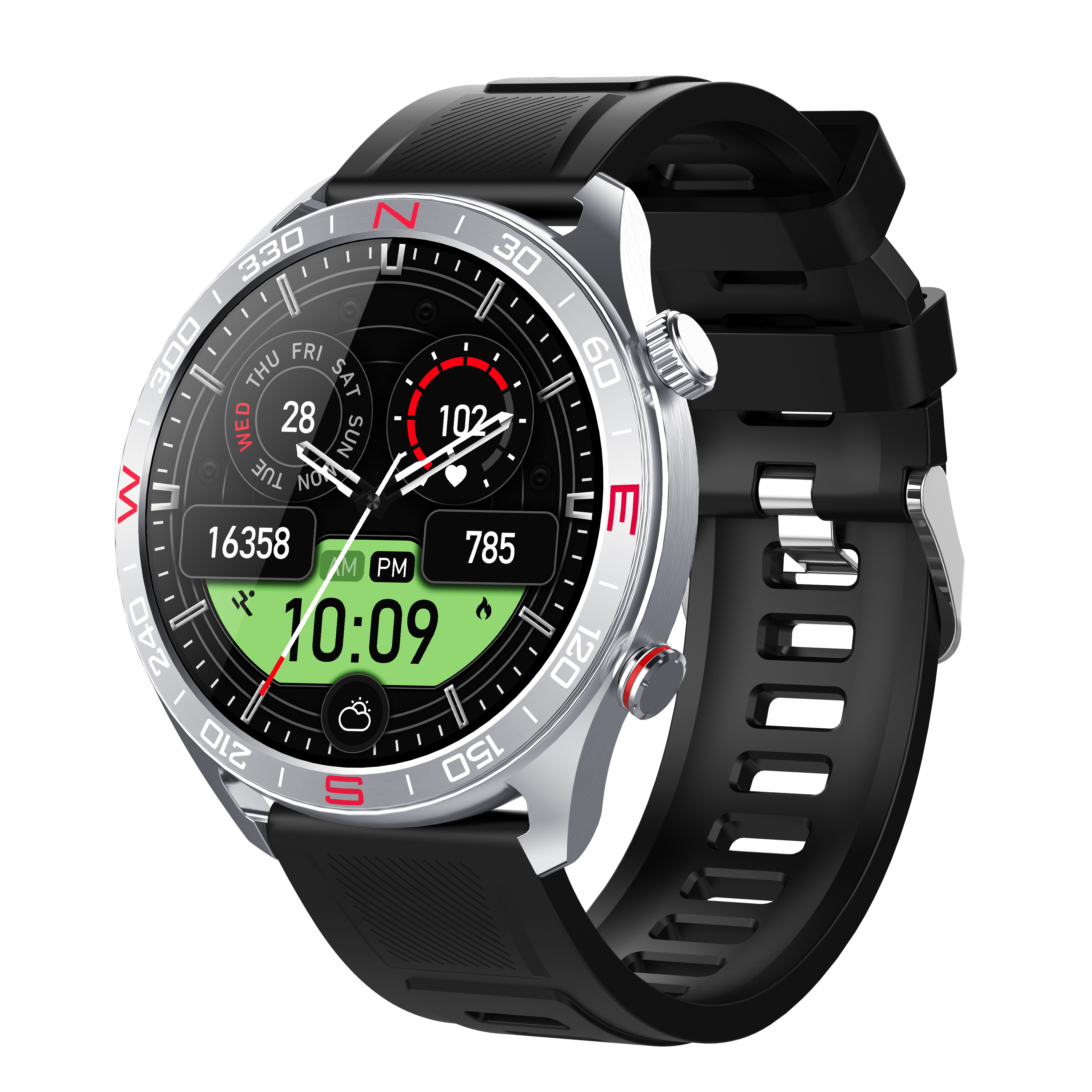 1.43'' AMOLED Bluetooth Smart Watch for Men with IP68 Waterproof & 107+ Sports Modes