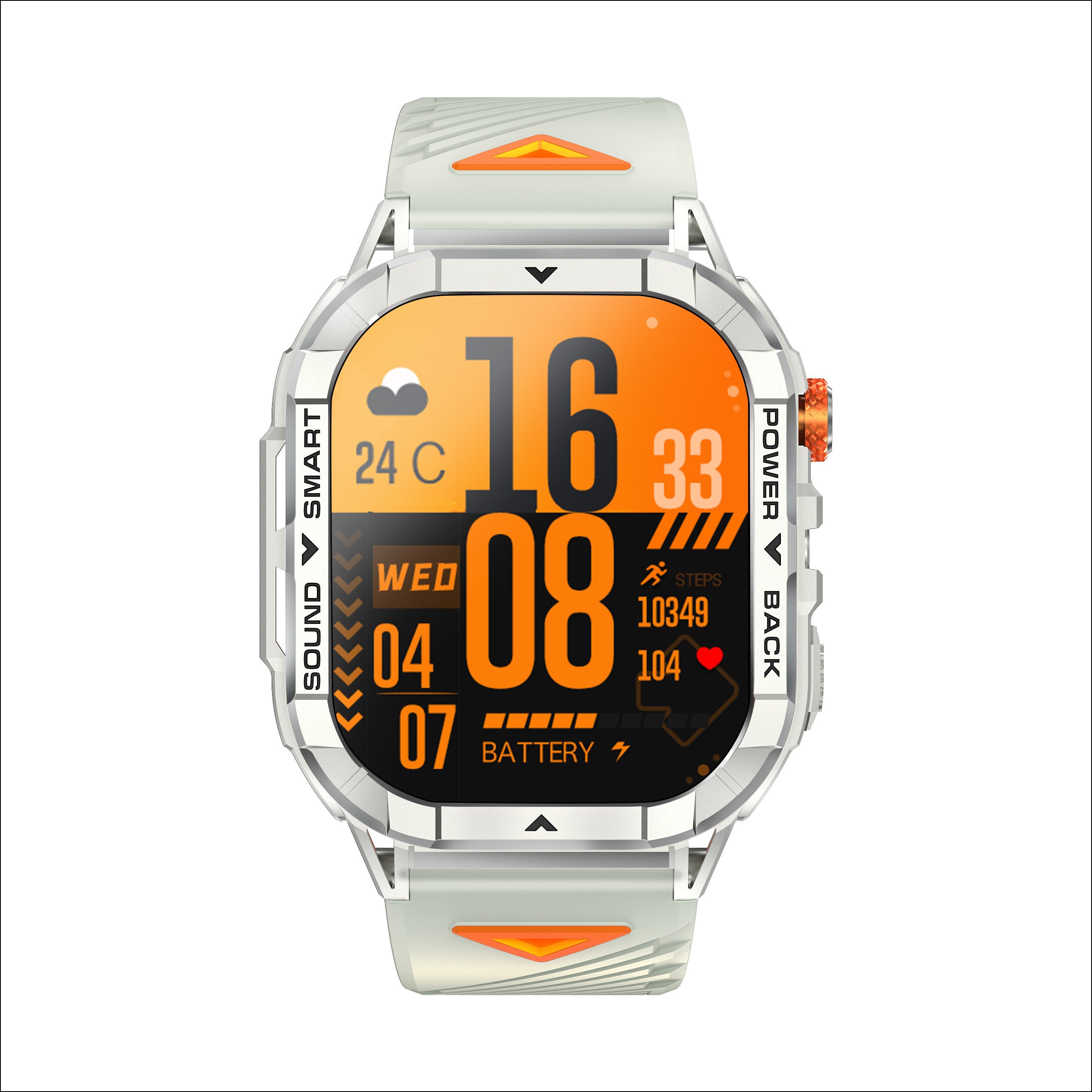 2.13'' Rugged Outdoor AMOLED Smartwatch for Men with Call, Flashlight, Health Monitor, 100+ Sports Modes