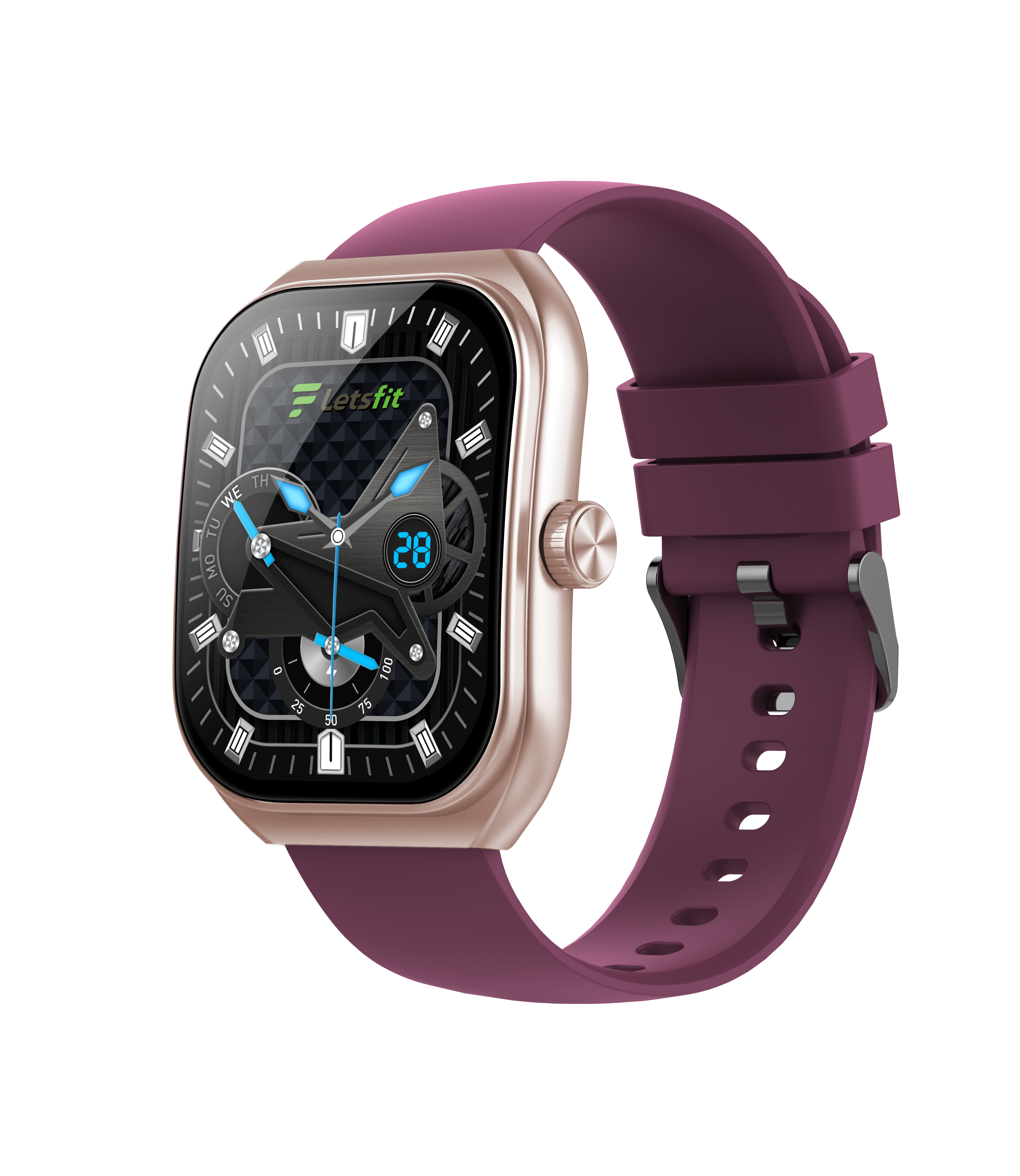 2.01'' Curved Screen Bluetooth Calling Smart Watch for Men – 100+ Sports Modes, IP68 Waterproof