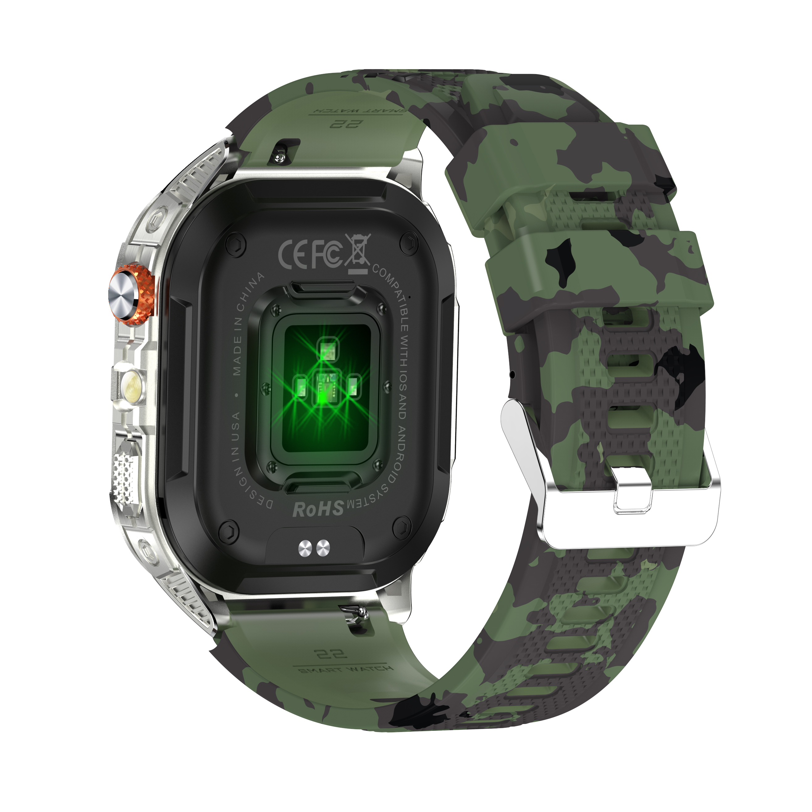 Rugged Outdoor AMOLED Smart Watch for Men – 2.13