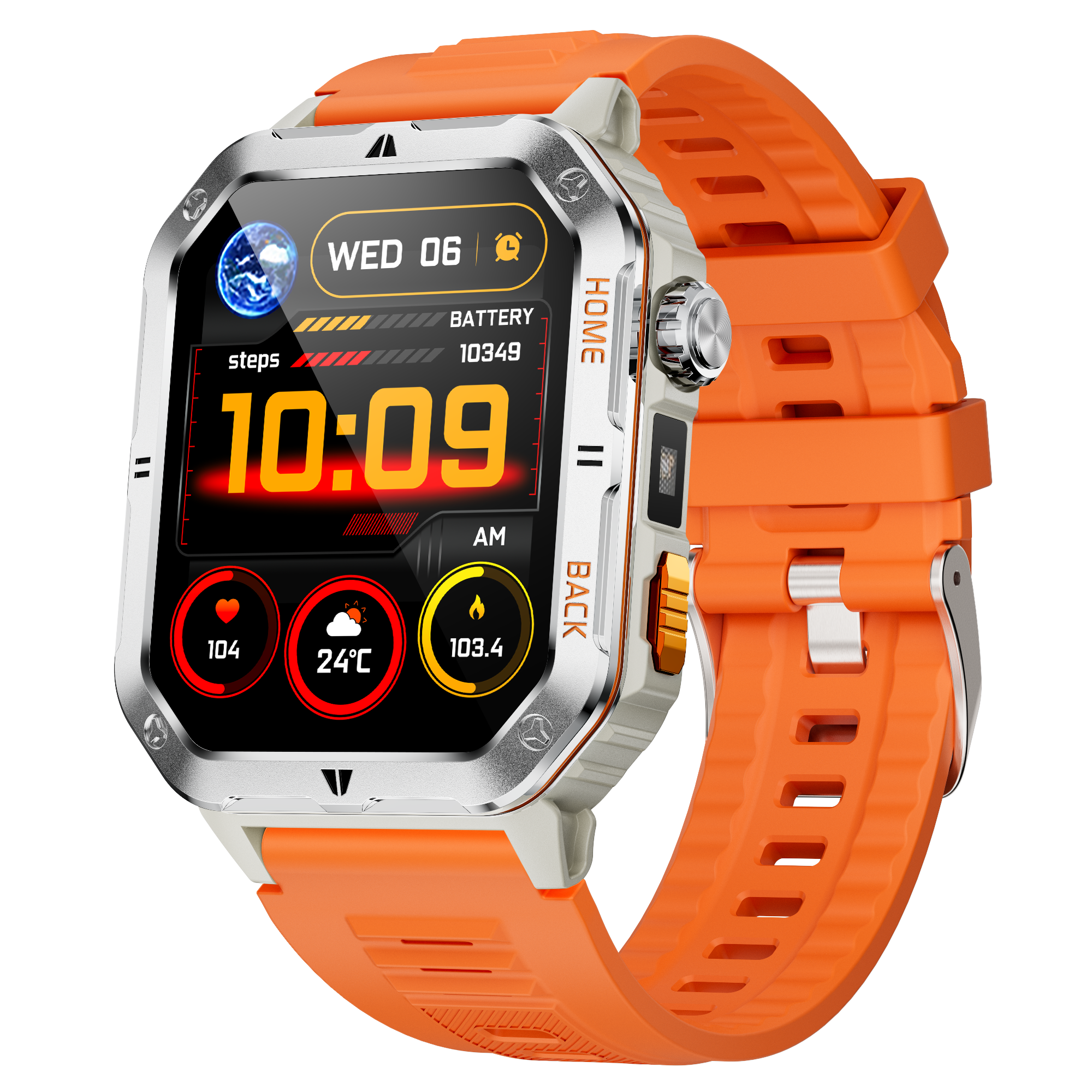 Rugged Outdoor Smartwatch for Men – 2.01” Display, 1000mAh Battery, 3ATM Waterproof, 100+ Sport Modes