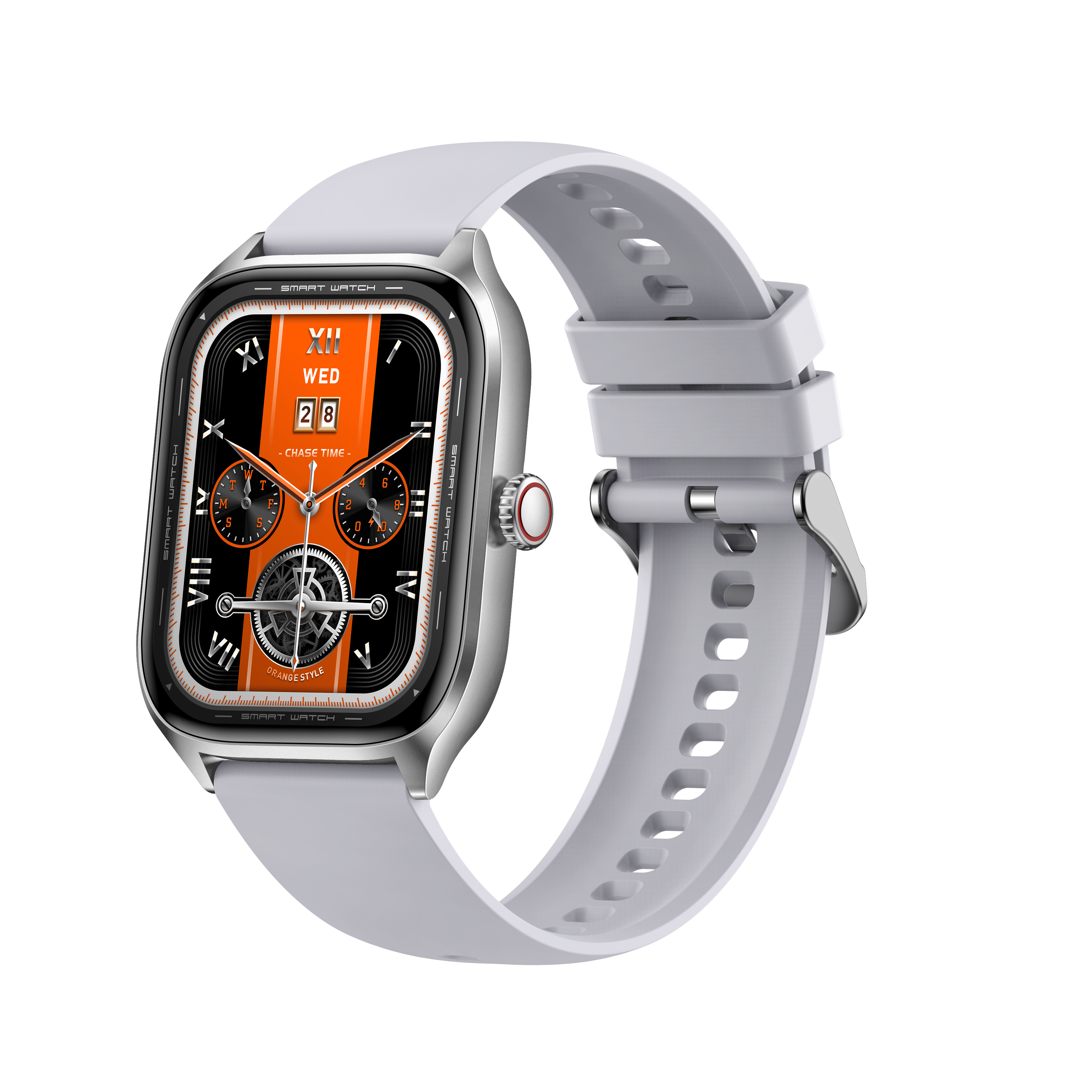 2.01'' Bluetooth Smartwatch with Heart Rate & SpO2 Monitor, IP67 Waterproof, Business Style