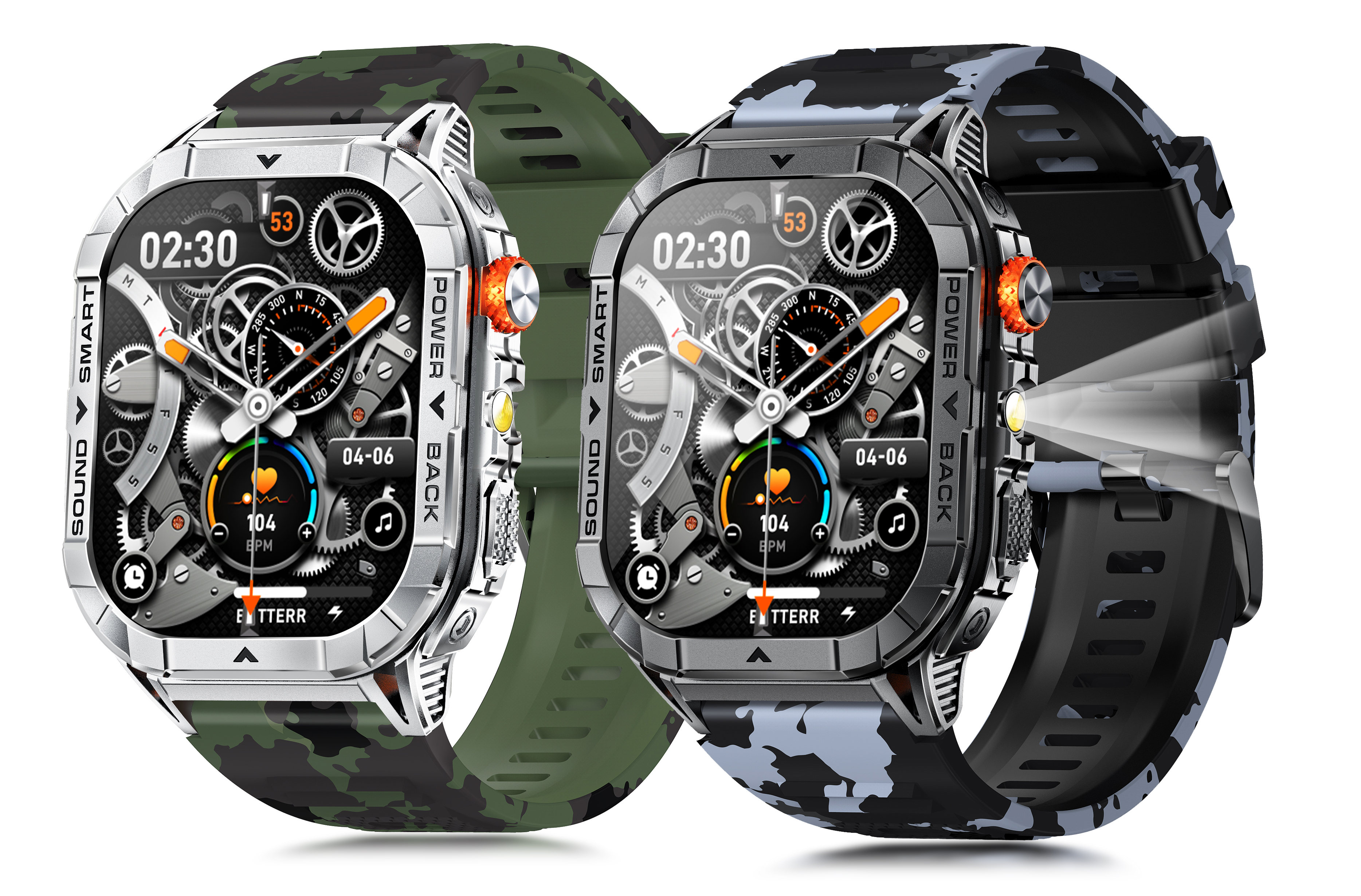 Rugged Outdoor AMOLED Smart Watch for Men – 2.13