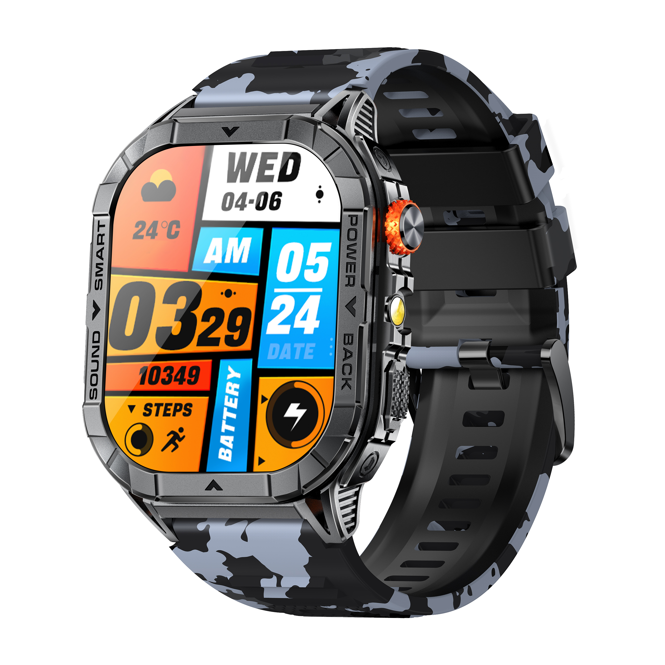 Rugged Outdoor AMOLED Smart Watch for Men – 2.13