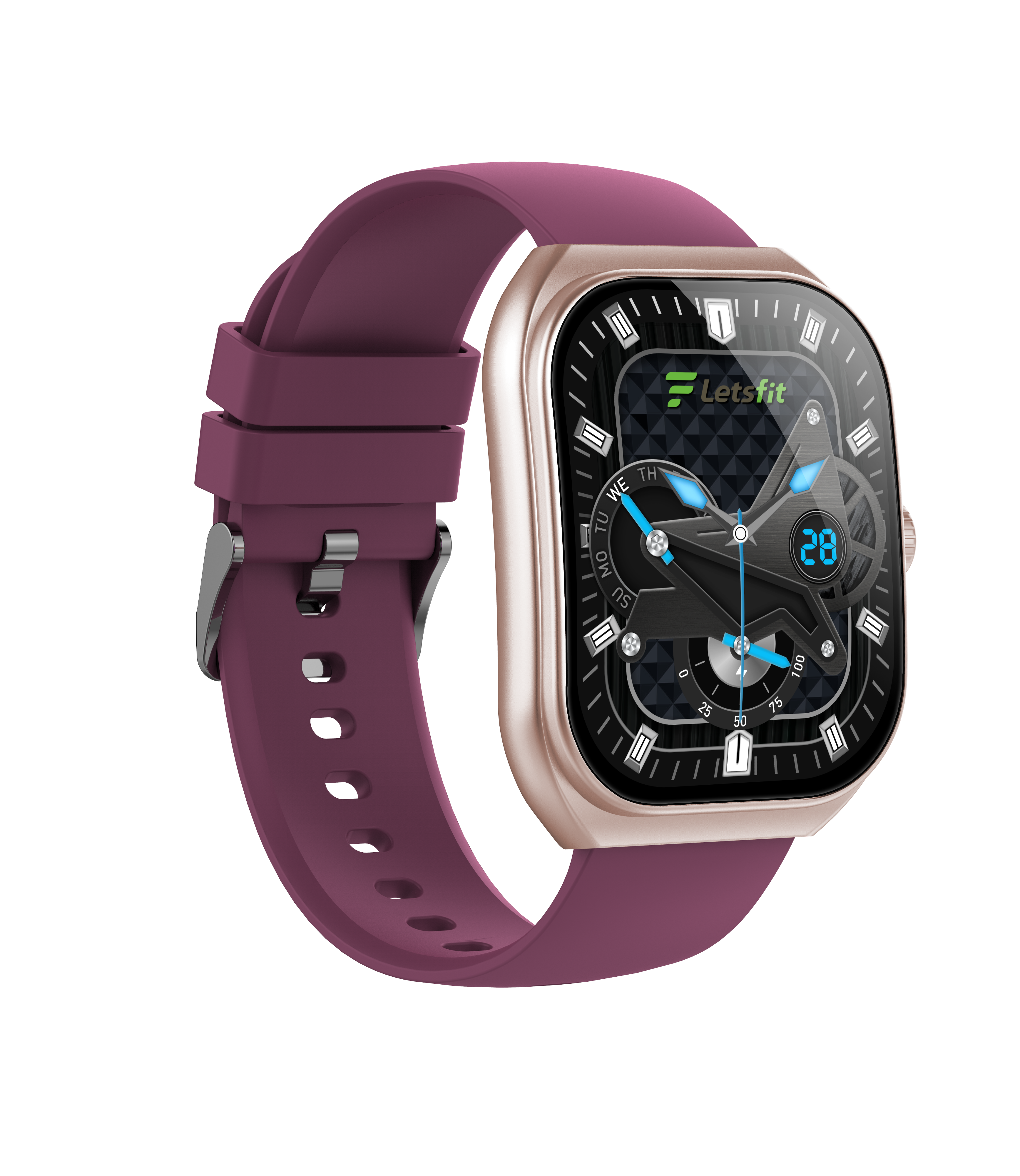 2.01'' Curved Screen Bluetooth Calling Smart Watch for Men – 100+ Sports Modes, IP68 Waterproof