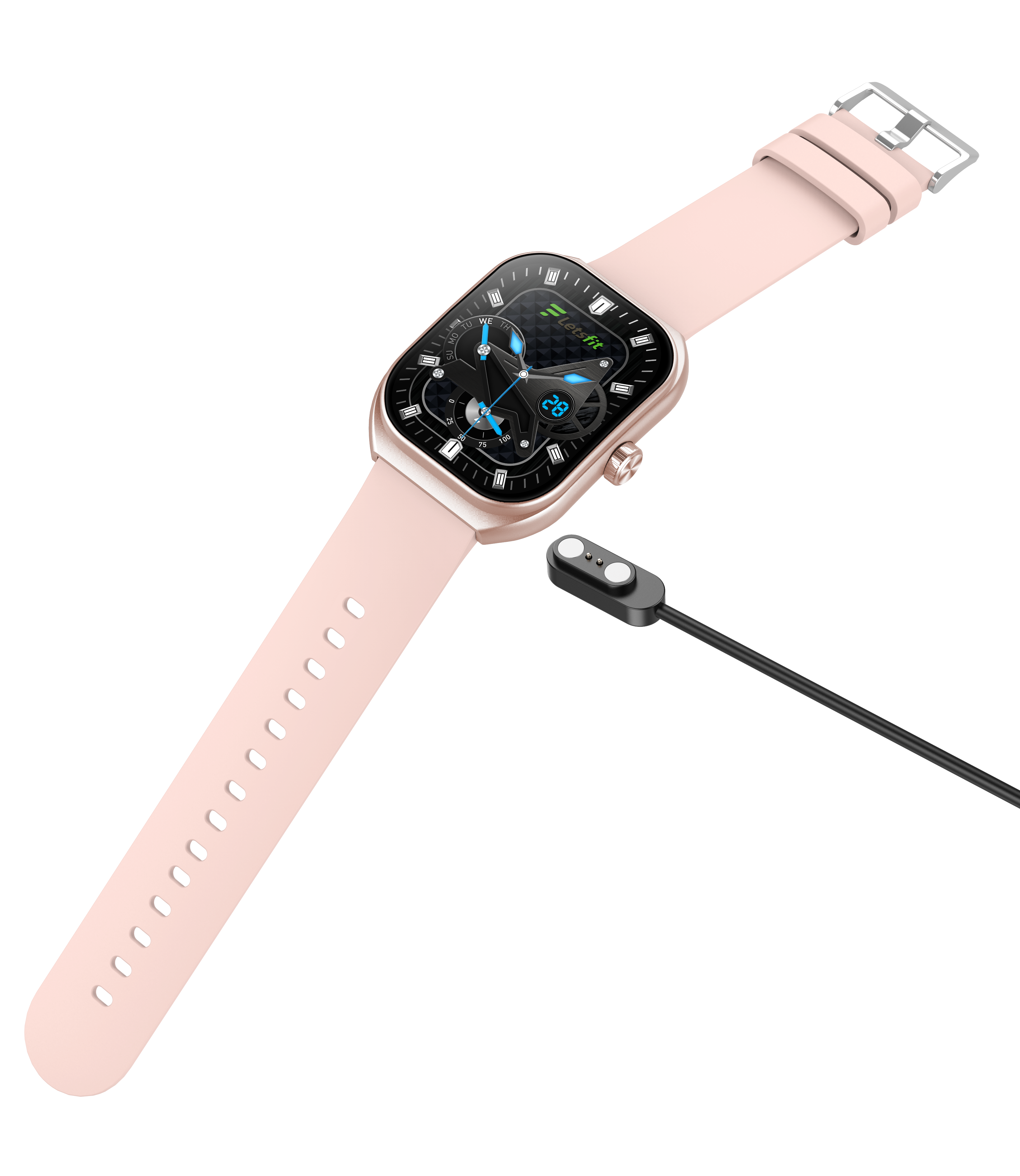 Luxury Business Smartwatch for Men with 2.01'' Curved Display, Bluetooth Call & Music, Health Tracking, IP68 Waterproof