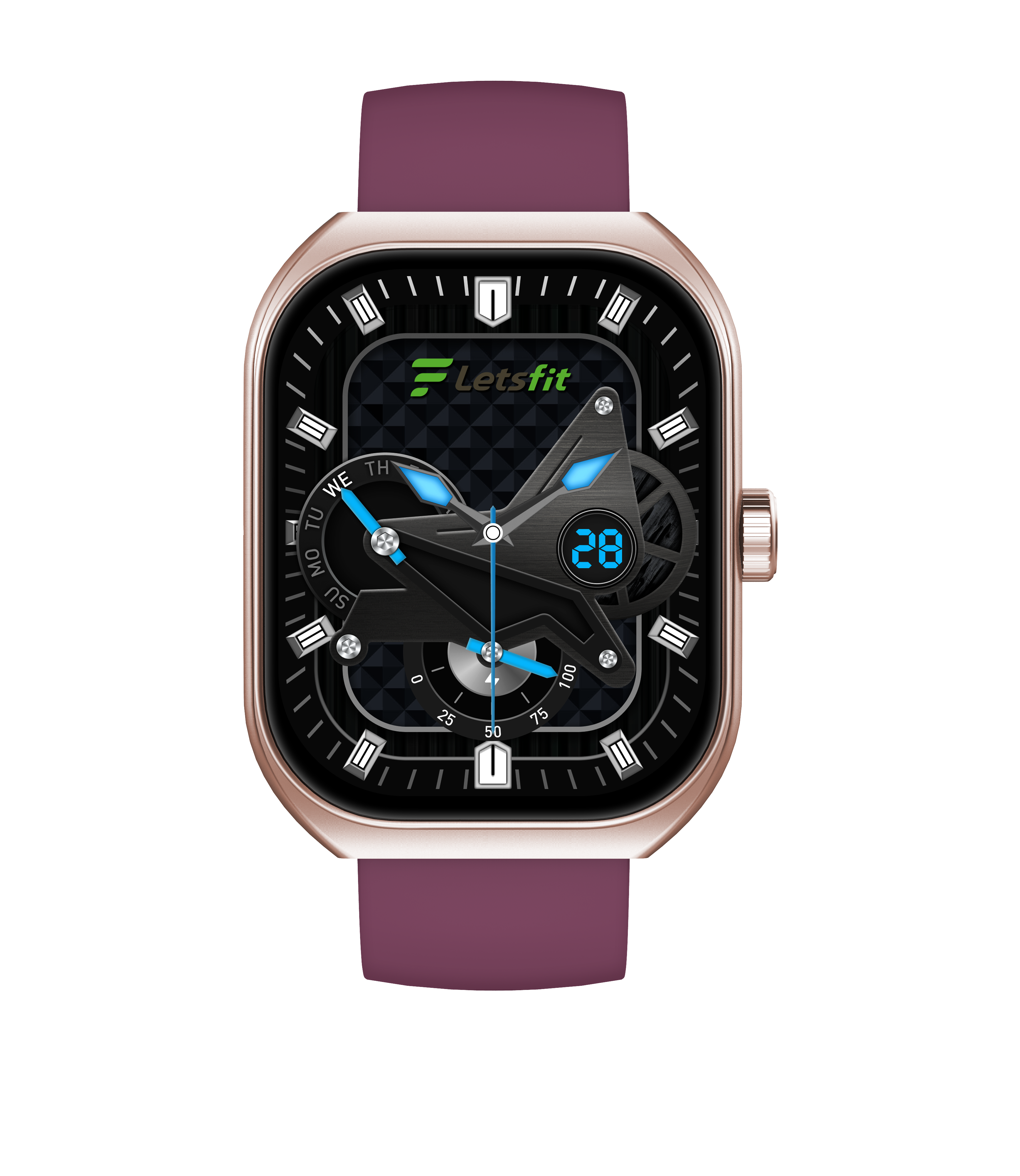 2.01'' Curved Screen Bluetooth Calling Smart Watch for Men – 100+ Sports Modes, IP68 Waterproof