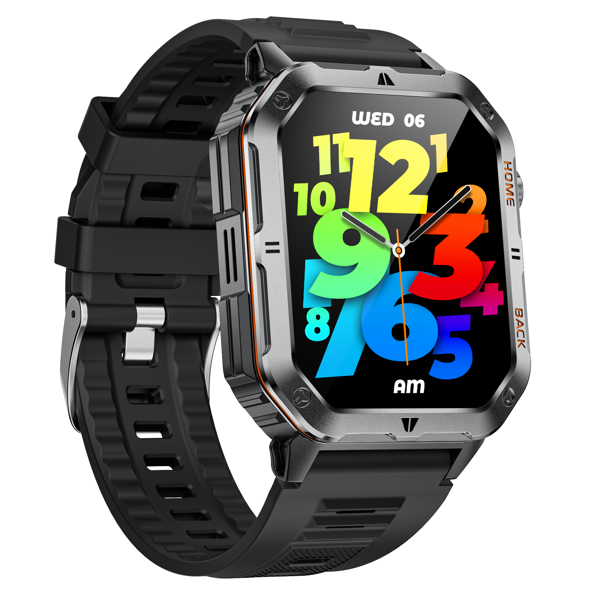 High-End Men's Outdoor Sports Smartwatch, 2.01-inch Display, 3ATM Waterproof, 1000mAh Battery