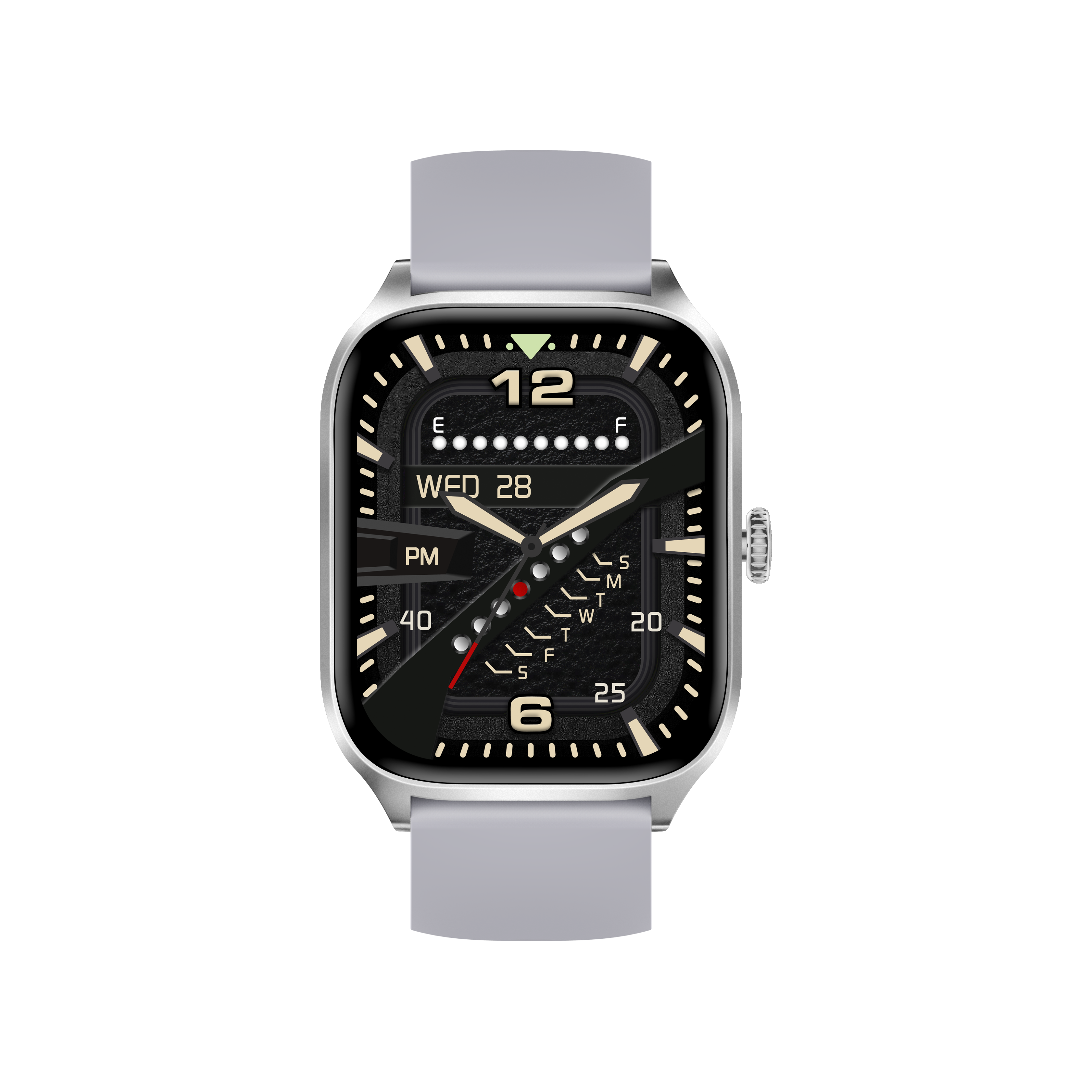 2.01'' Bluetooth Smartwatch with Heart Rate & SpO2 Monitor, IP67 Waterproof, Business Style