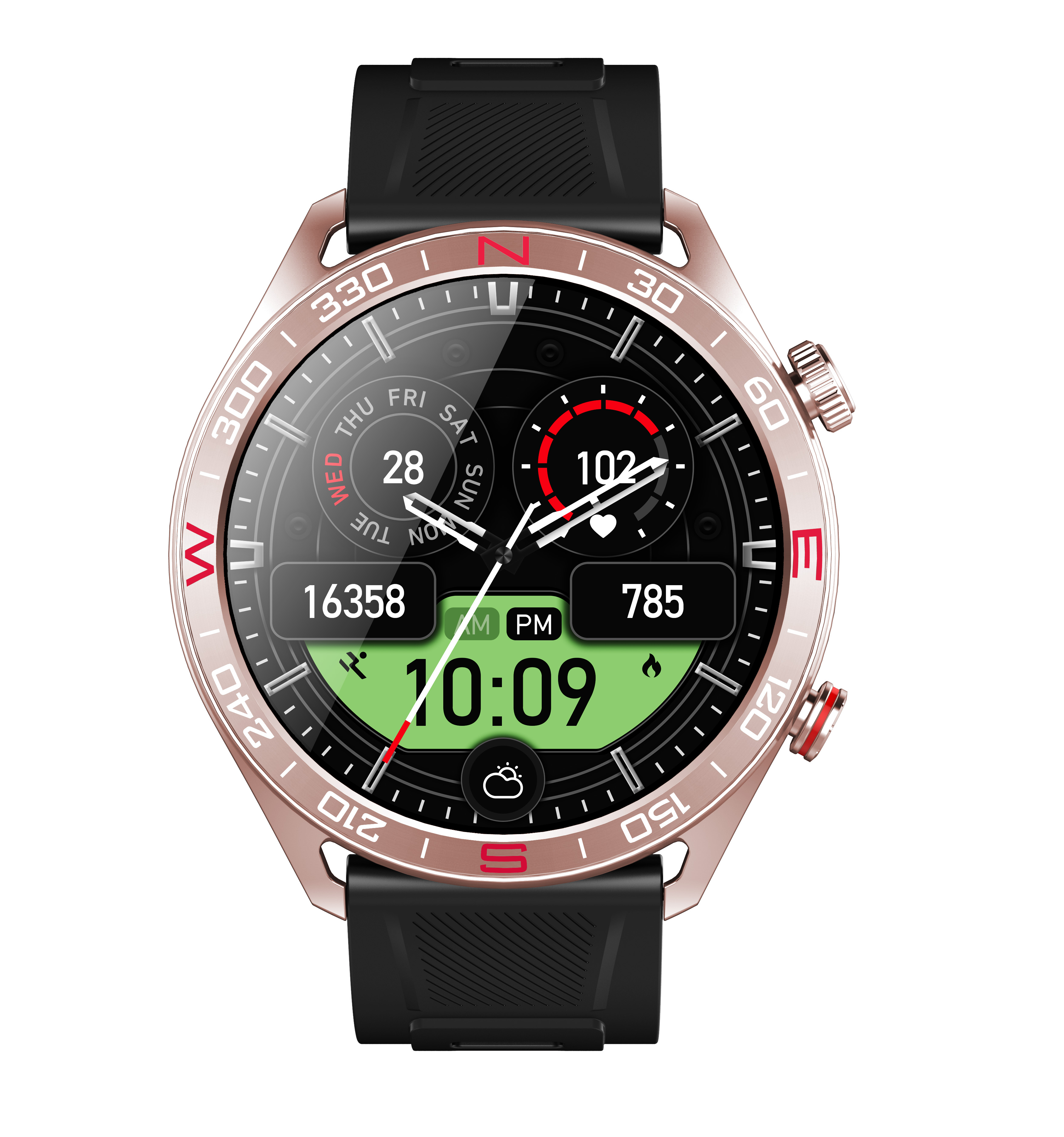 Luxury AMOLED Smartwatch for Men with Bluetooth Calling & 107+ Sports Modes