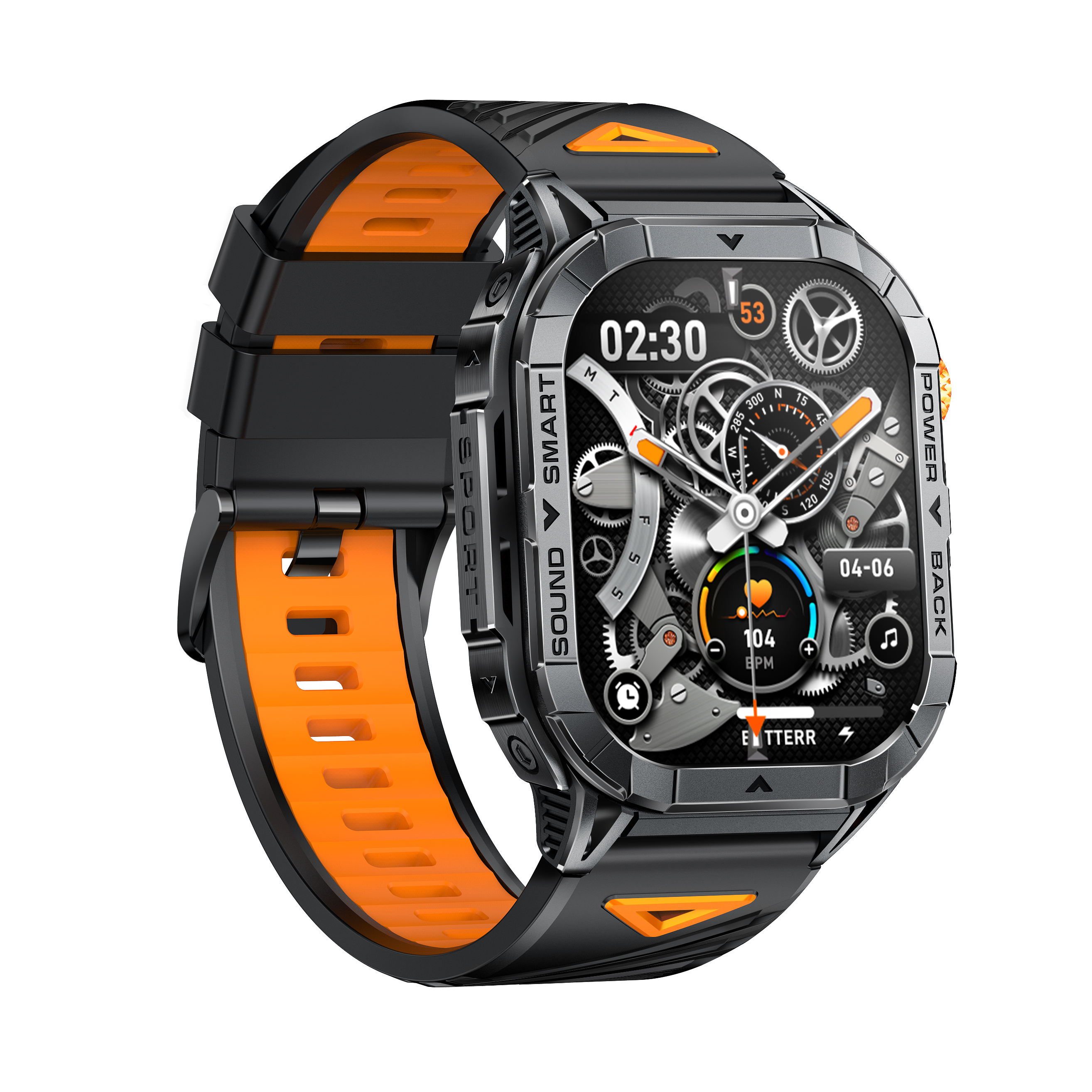 Rugged Outdoor AMOLED Smartwatch with Flashlight & Call Function
