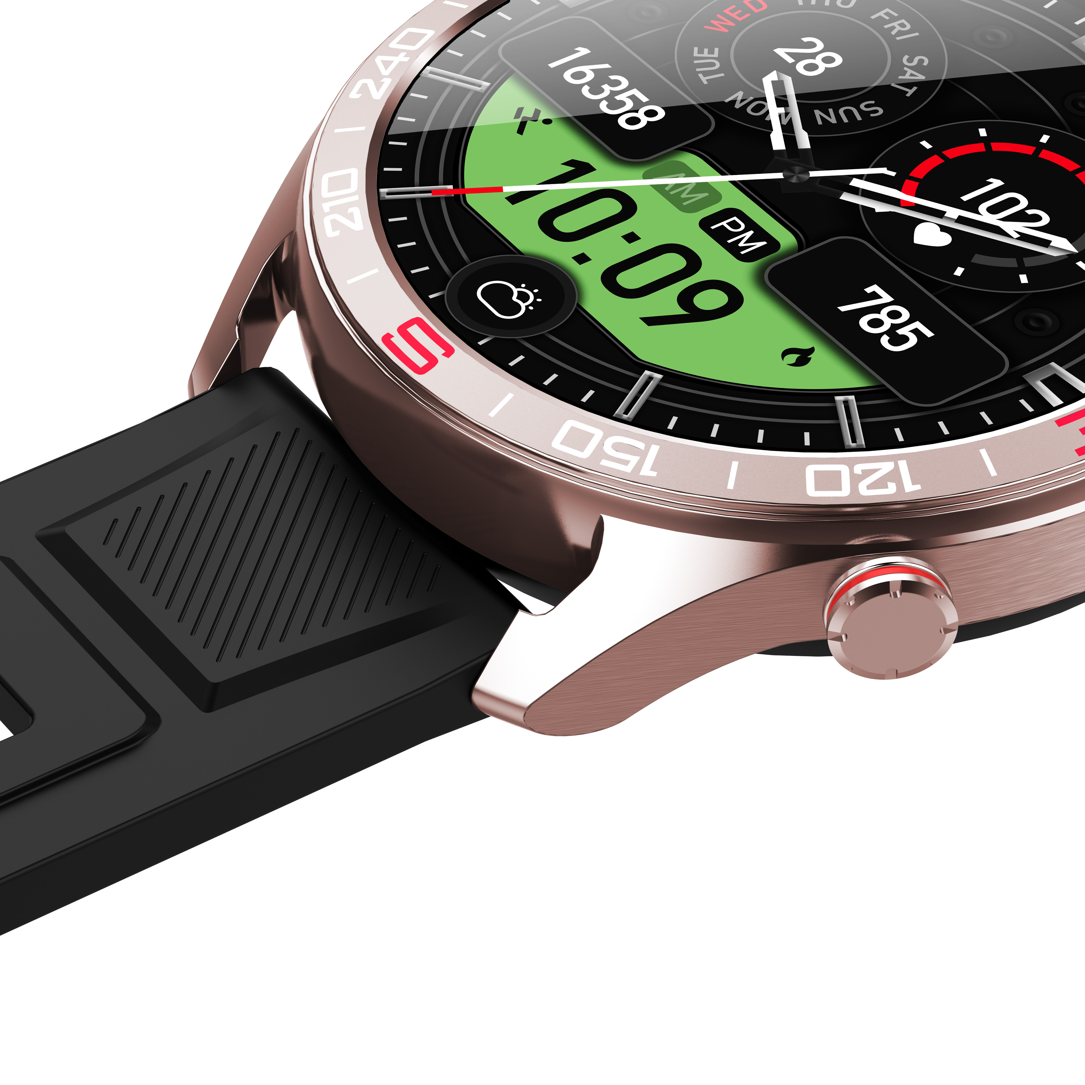 Luxury AMOLED Smartwatch for Men with Bluetooth Calling & 107+ Sports Modes