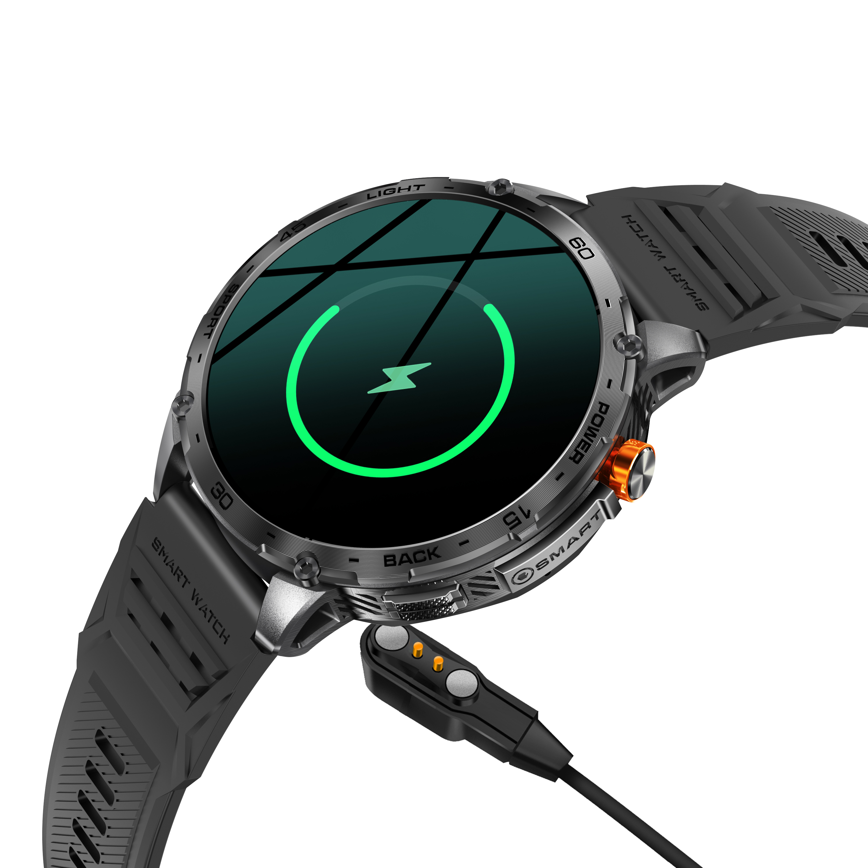 Men's Outdoor Sports Smartwatch with 1.75'' AMOLED Display, Bluetooth Calling & 730mAh Battery