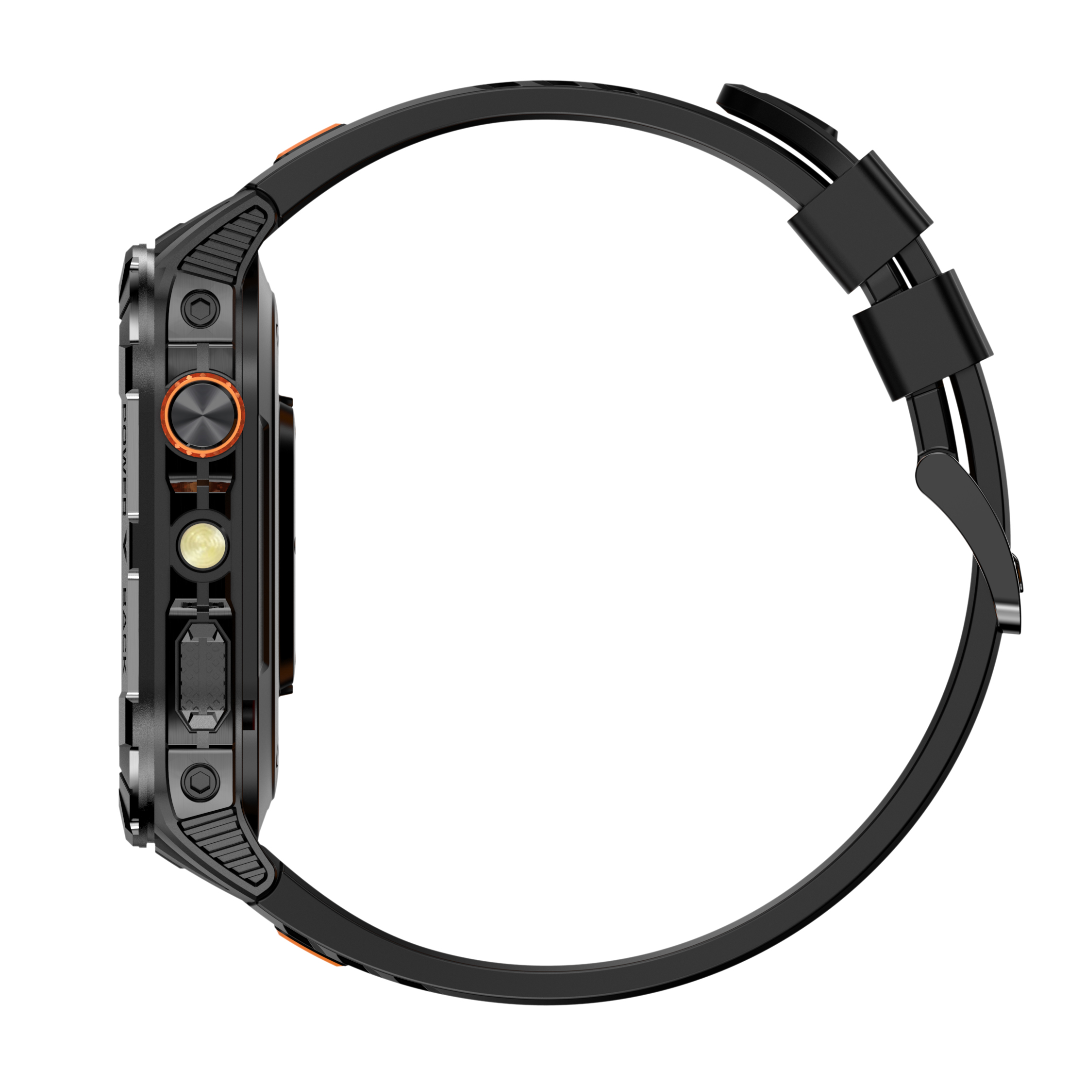Rugged Outdoor AMOLED Smartwatch with Flashlight & Call Function