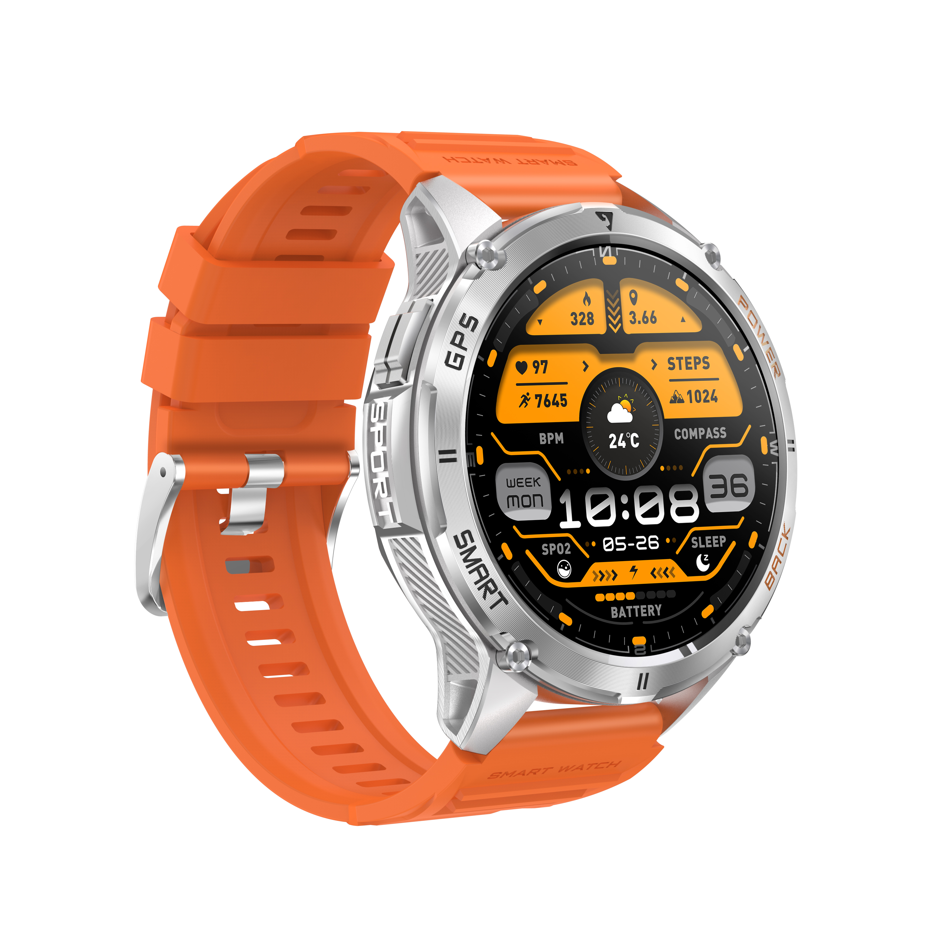 High-End Outdoor GPS Smartwatch with AMOLED Display & Multi-System Positioning