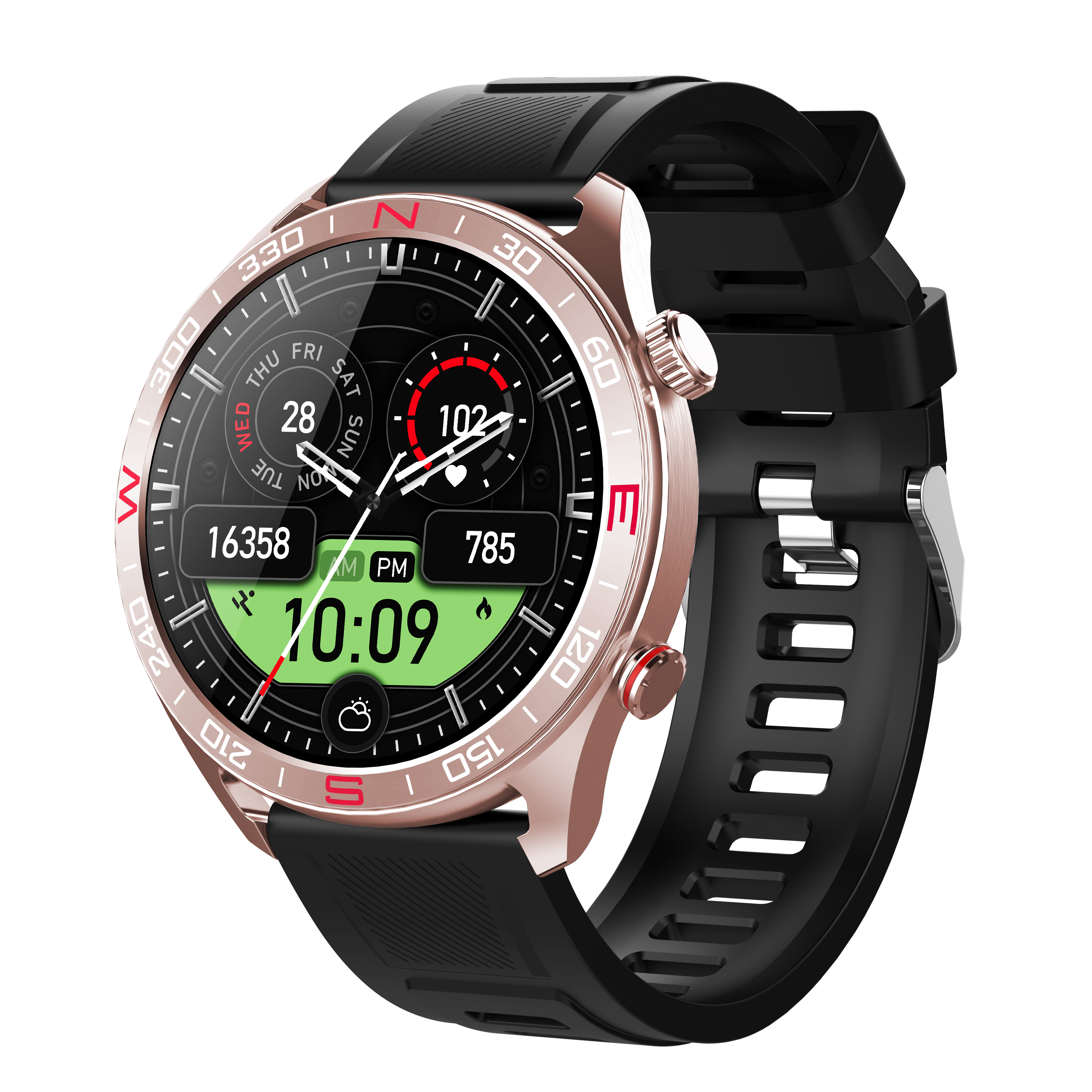 Luxury AMOLED Smartwatch for Men with Bluetooth Calling & 107+ Sports Modes