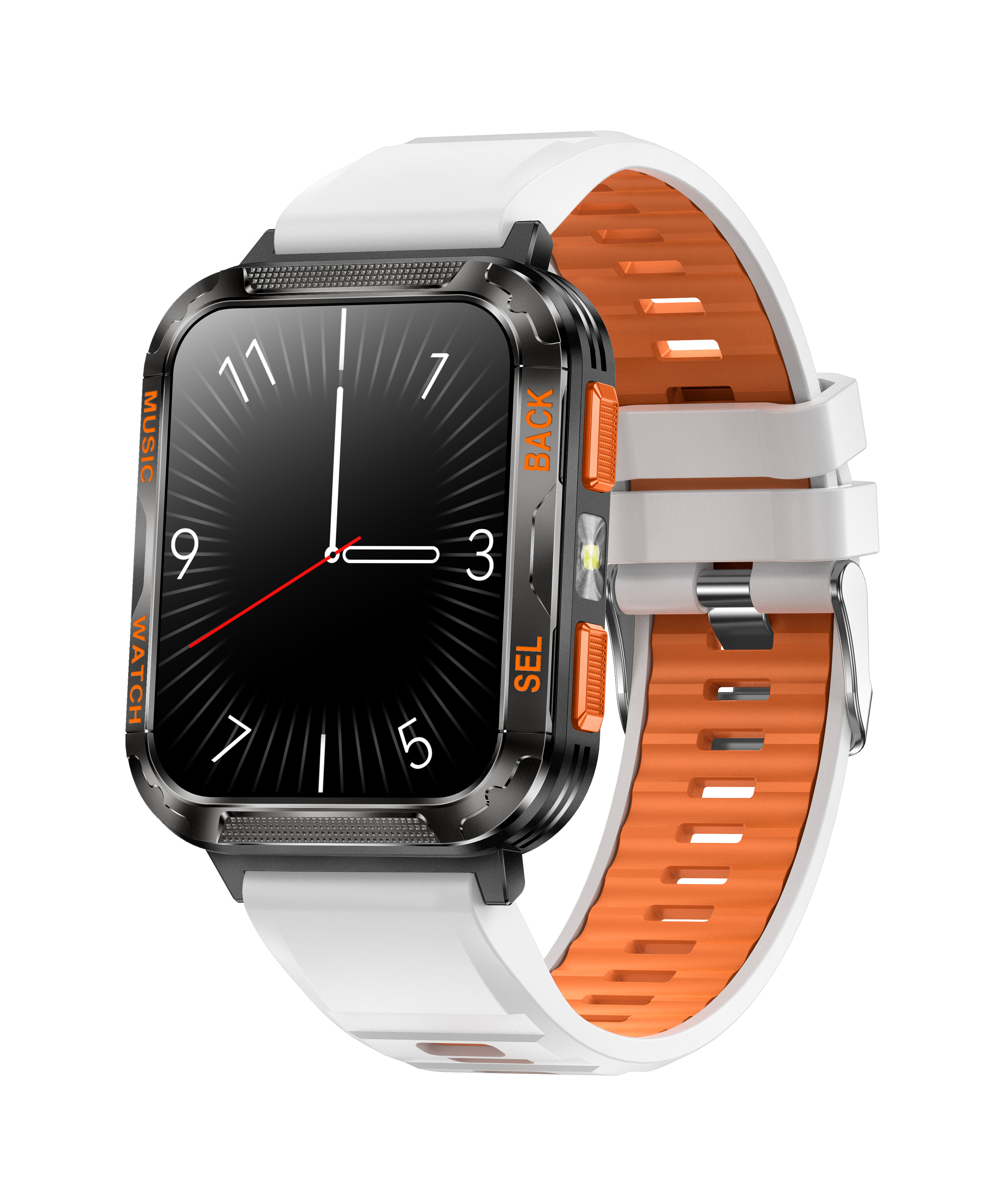 Outdoor Music Smartwatch with Flashlight, Bluetooth, and Health Monitoring