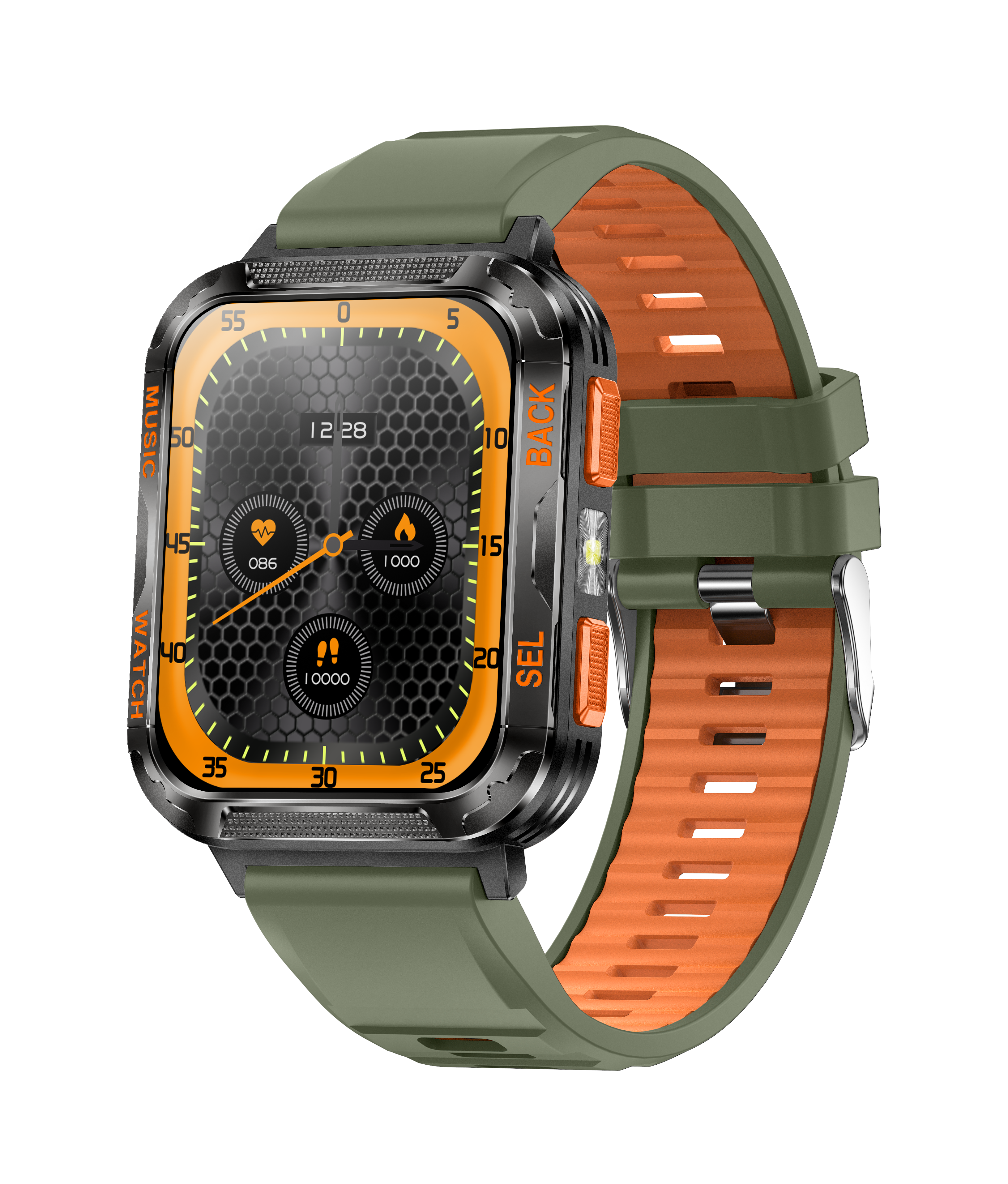 Outdoor Smartwatch with Music Speaker | 2.01'' Display | IP68 Waterproof | Fitness Tracker