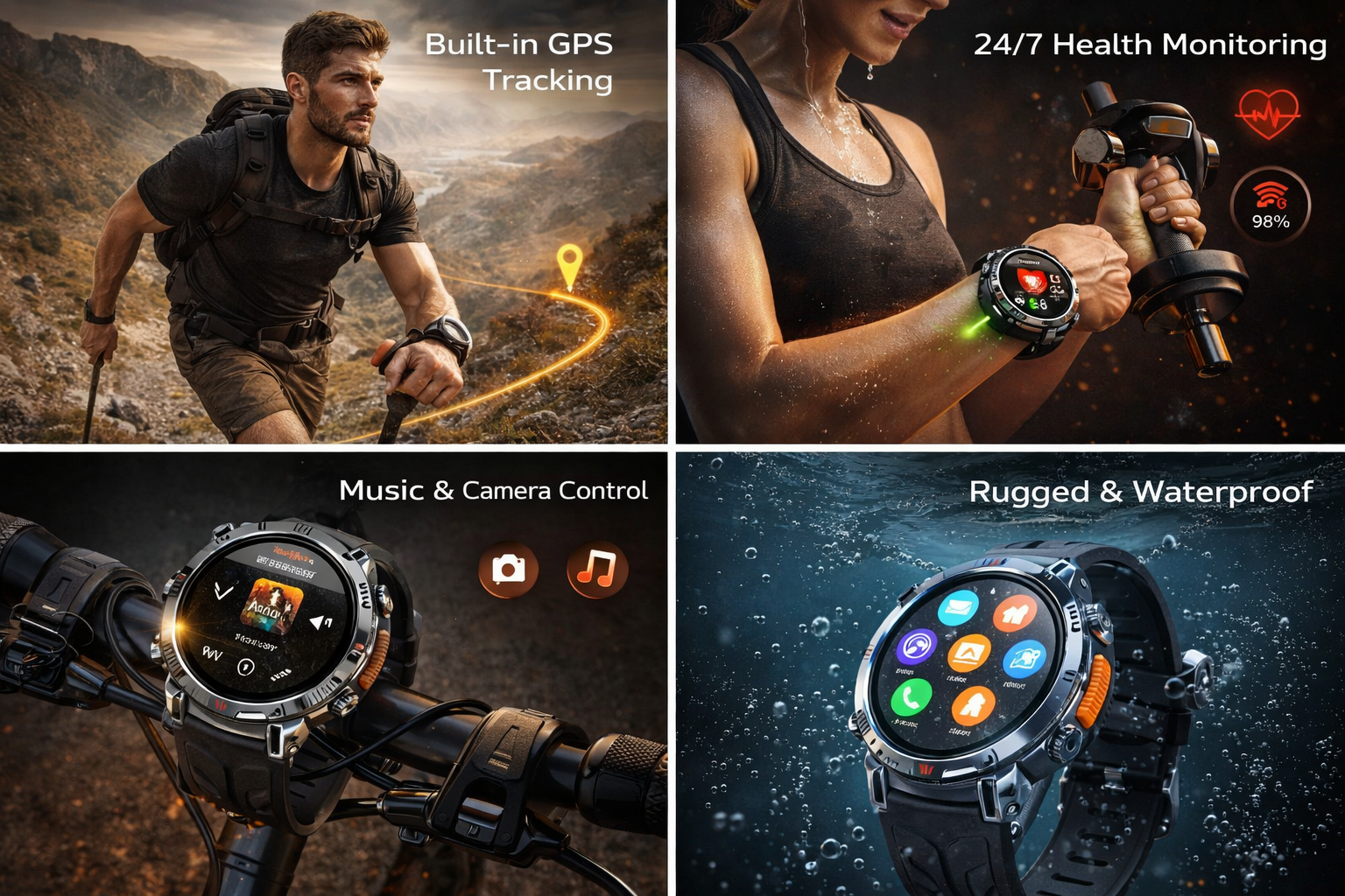 Morrison Men’s Fashion GPS Smart Watch 1.56