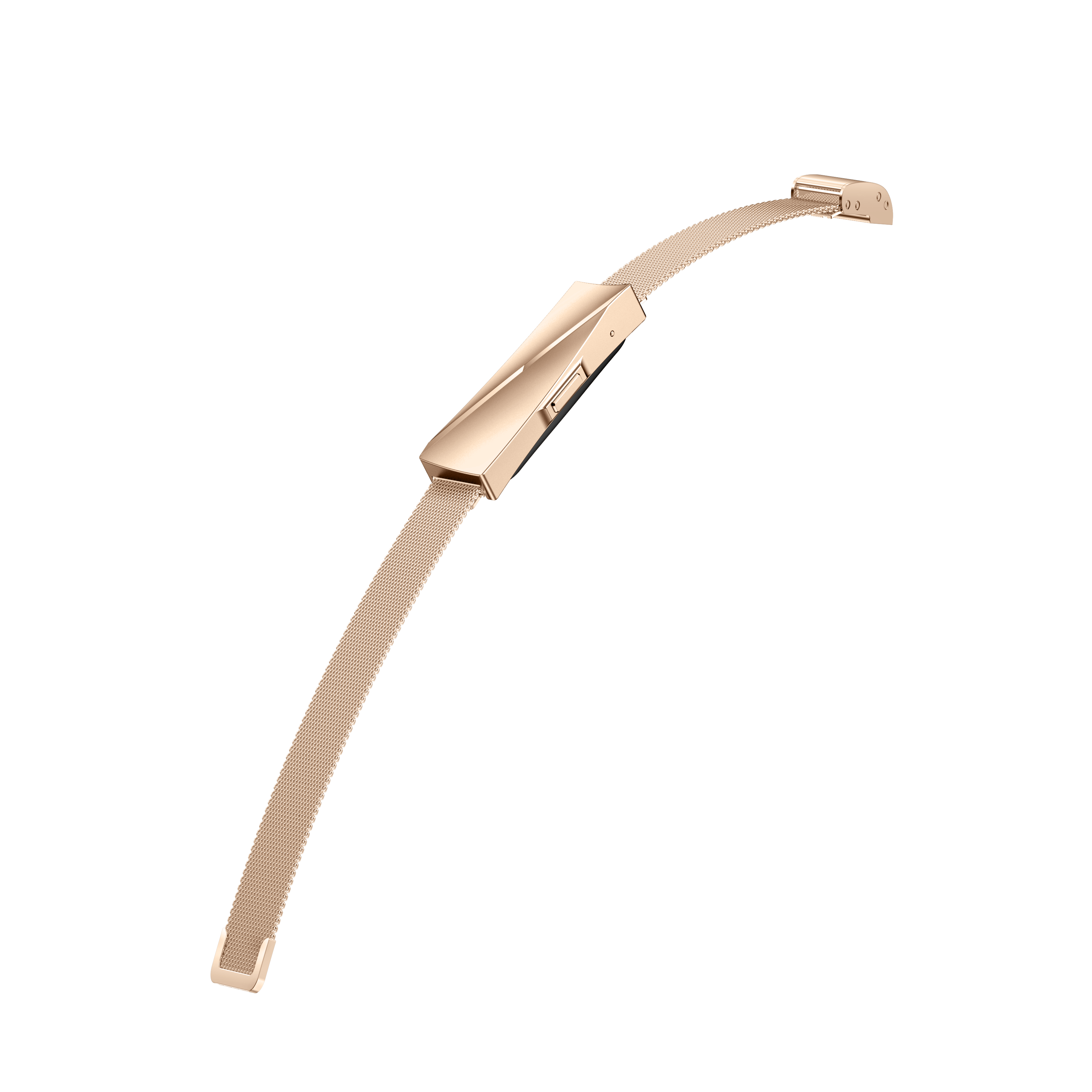 Luxury Women's Smart Bracelet – Rose Gold Alloy Body, Stainless Steel Strap, IP68 Waterproof, 30-Day Standby, Health Tracker