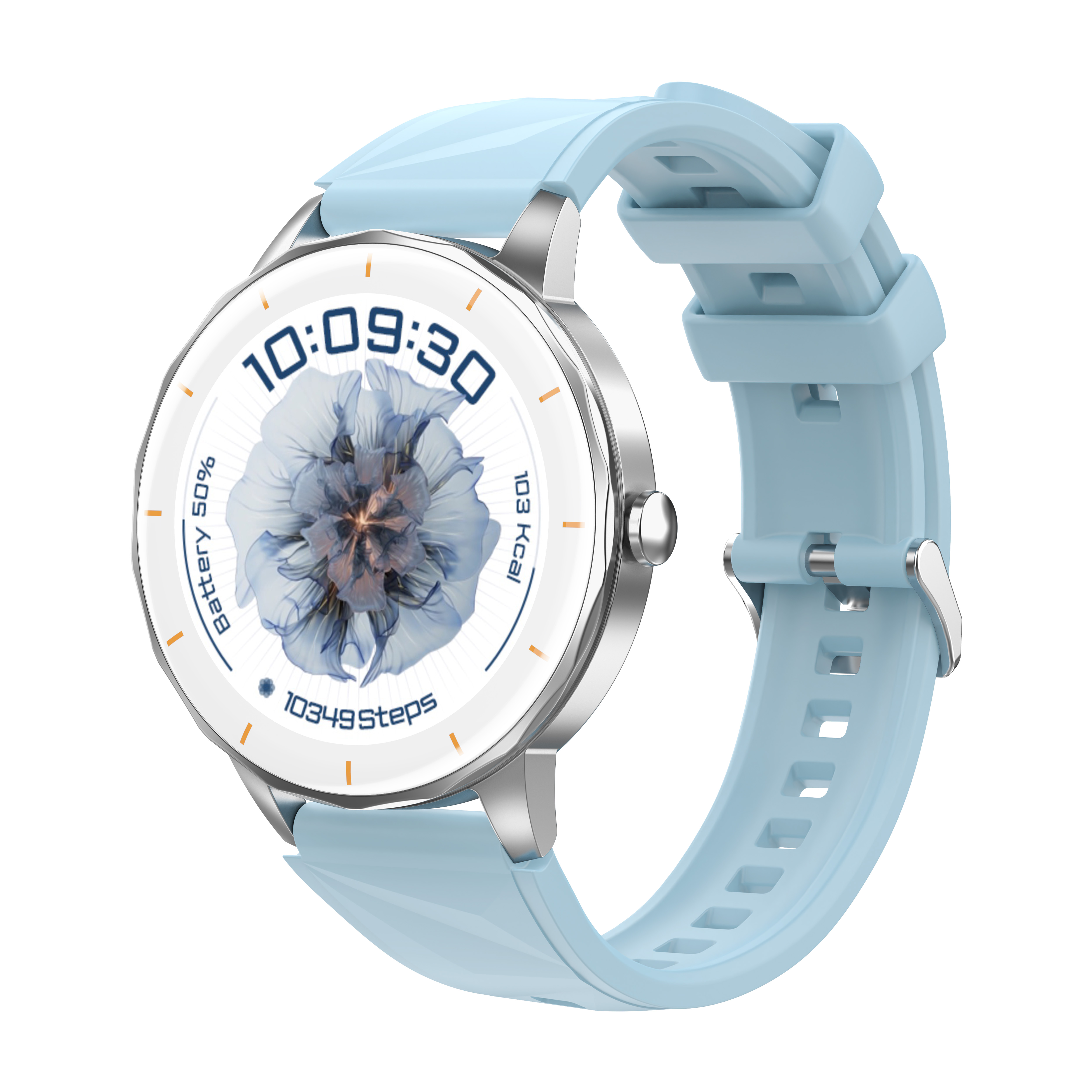 Elegant Round Ladies Smart Watch with Call Function and Health Monitoring