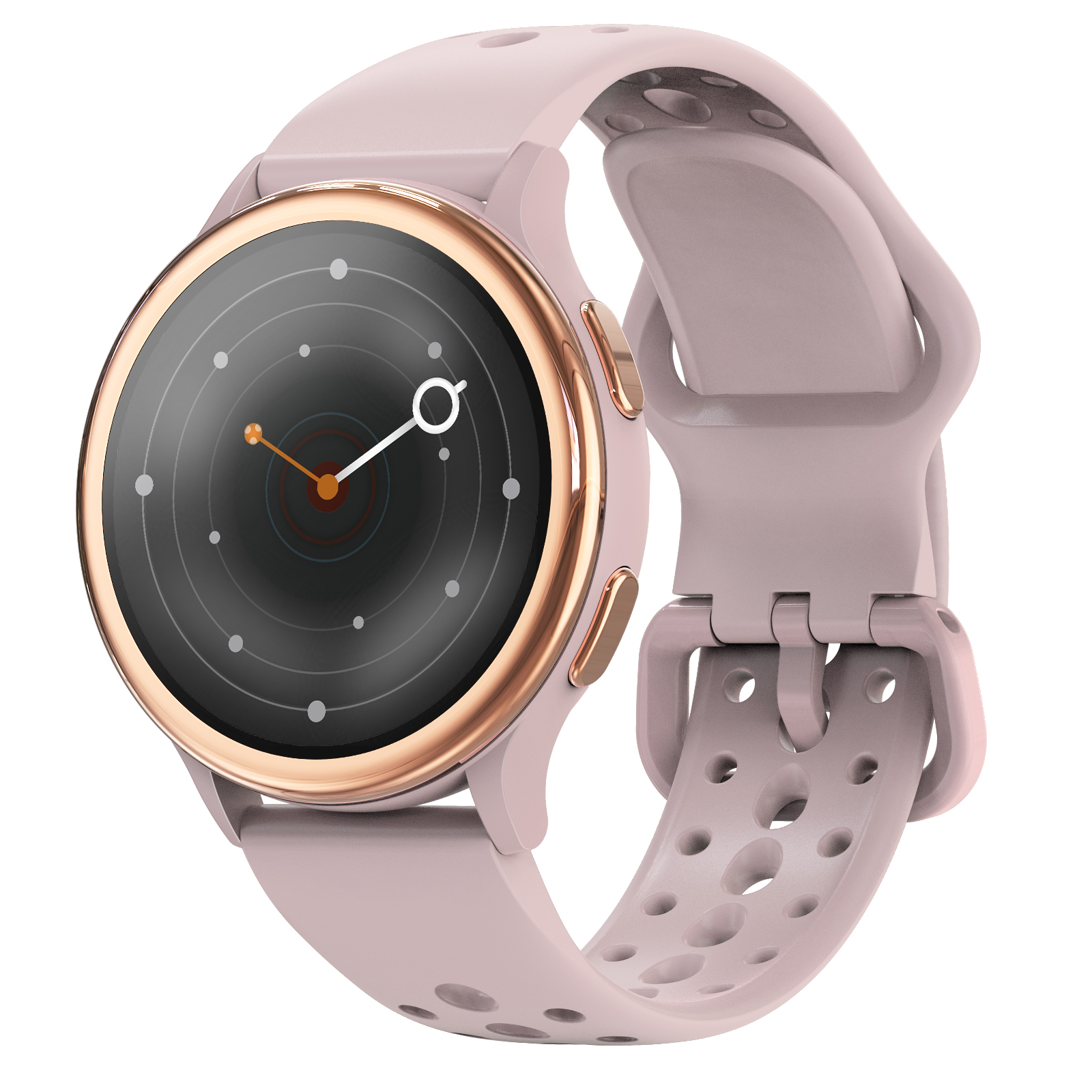 Elegant Women's Smartwatch with Round Dial and Sporty Style