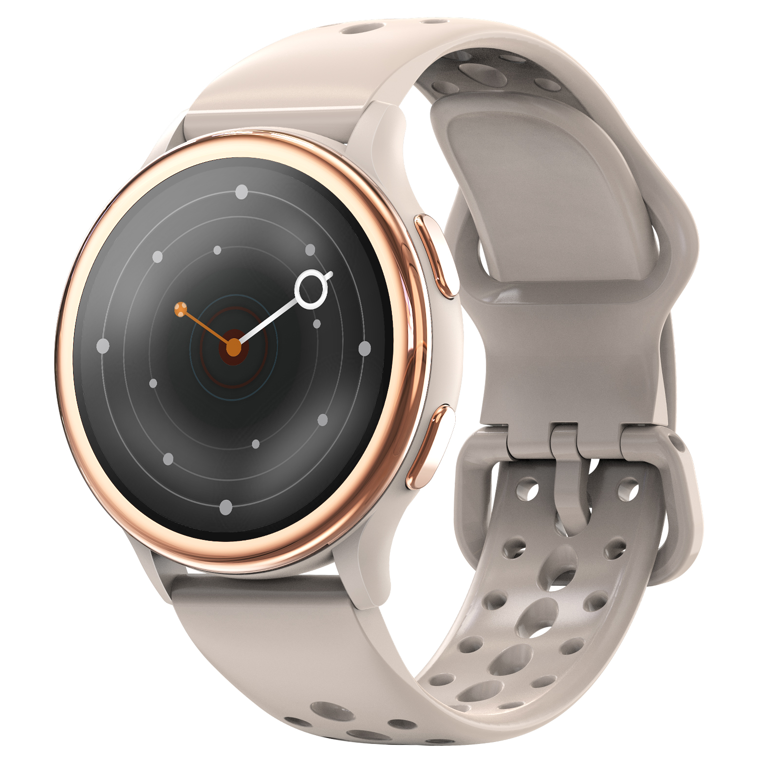 Women's Sports Smartwatch – Round Design, IP68 Waterproof, Call Function, Heart Rate & 100+ Sports Modes
