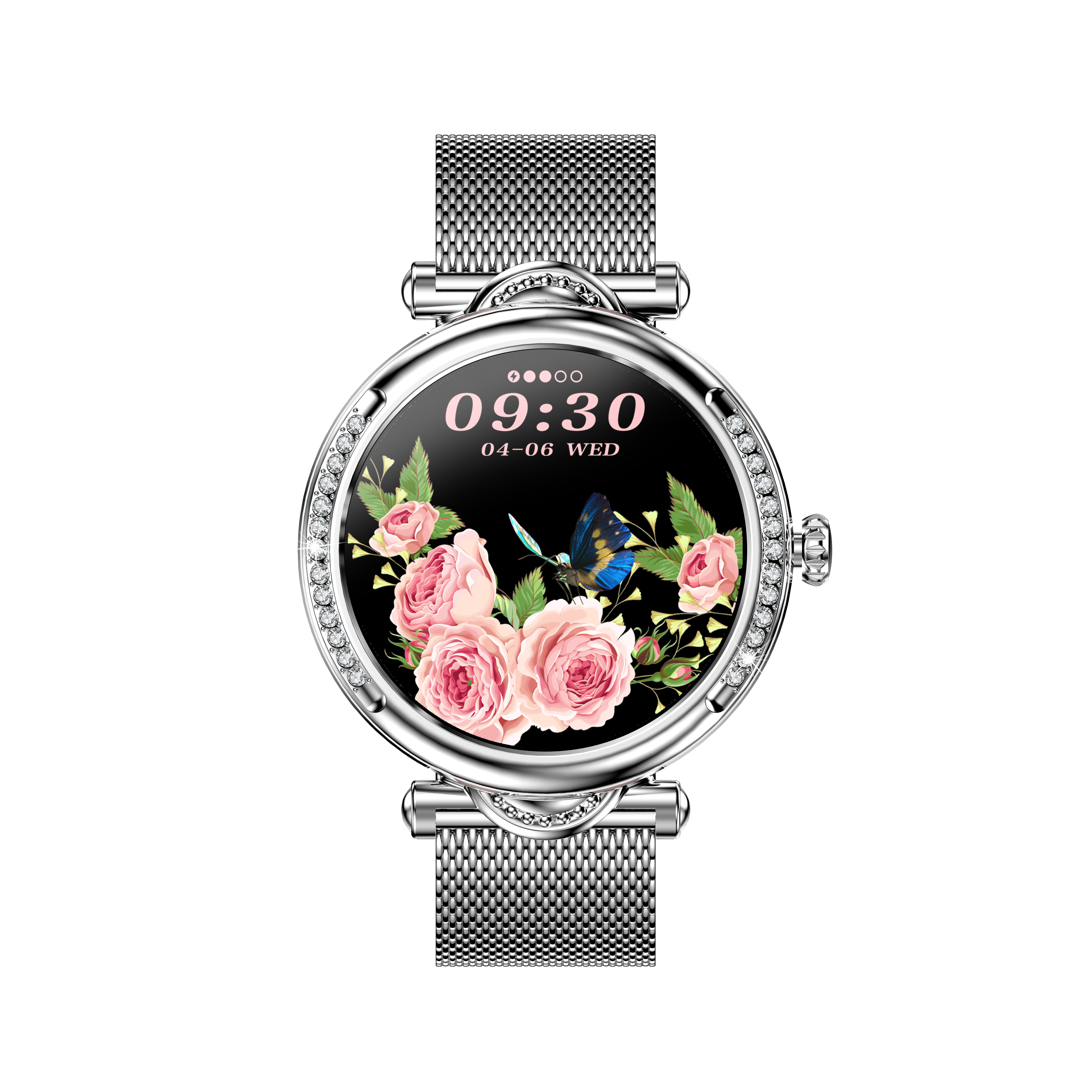 Luxury Diamond Women Smart Watch – 1.27” HD, Bluetooth Call, 100+ Sports Modes, IP68 Waterproof